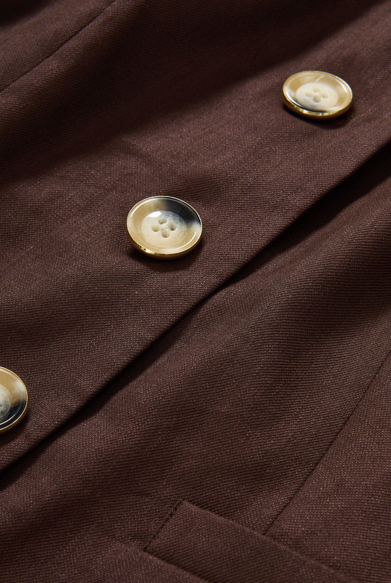 Hartwell Tailored Vest - Dark Mocha by Veronica Beard — view 6