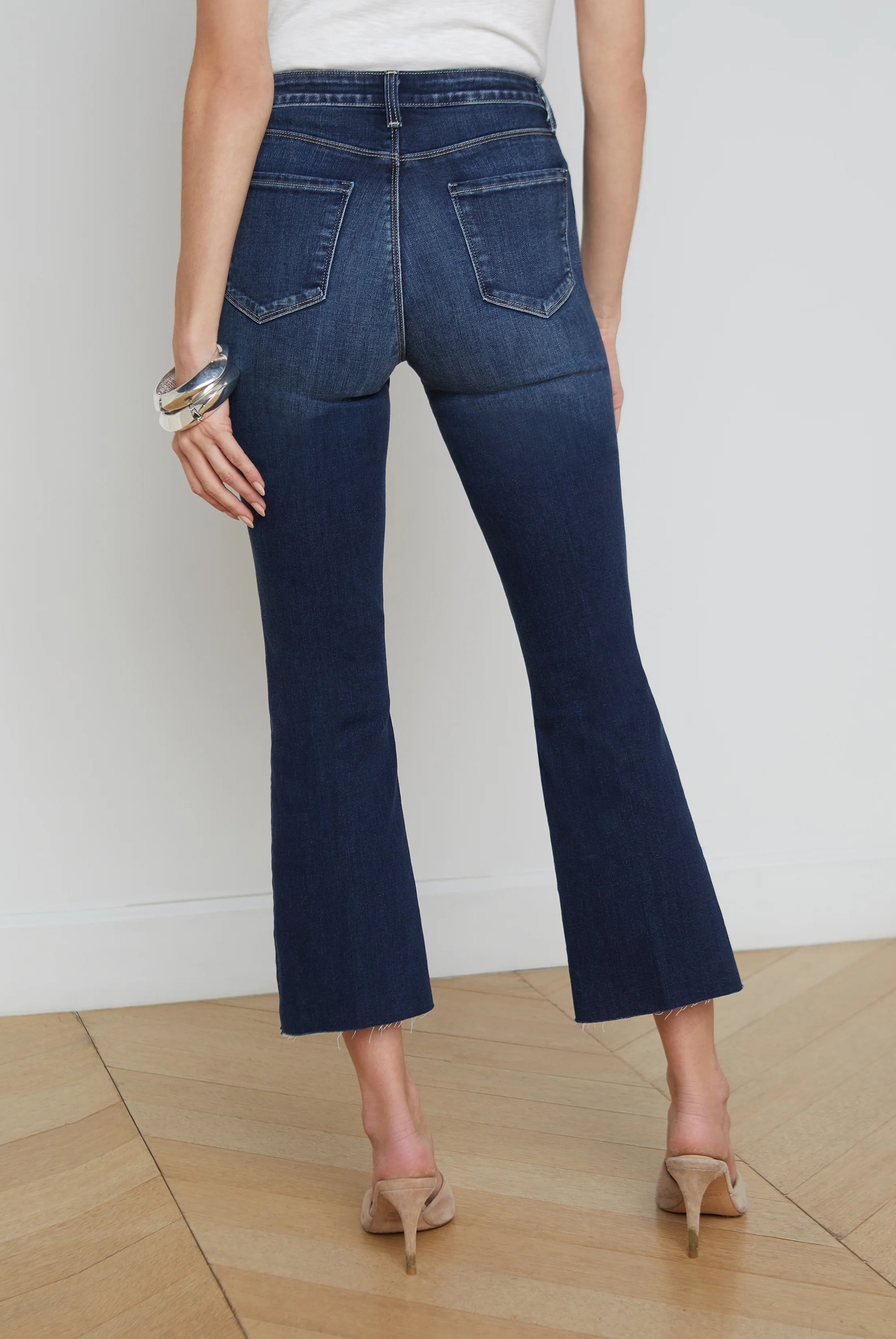 Kendra Cropped Flare Jean - Columbia by L'agence — view 3