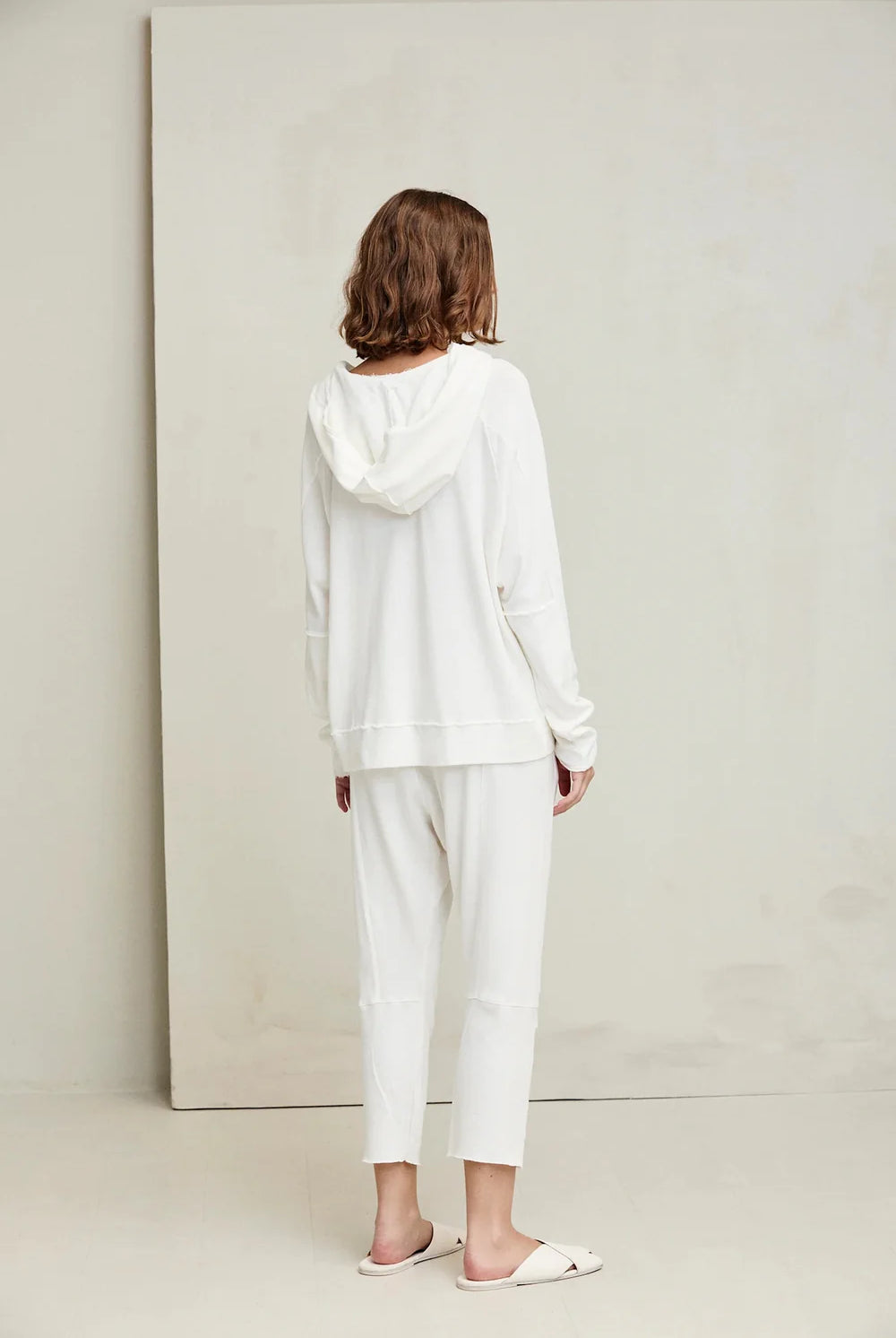 Ultra Light Sweat Hoodie - Natural by Kristensen — view 3