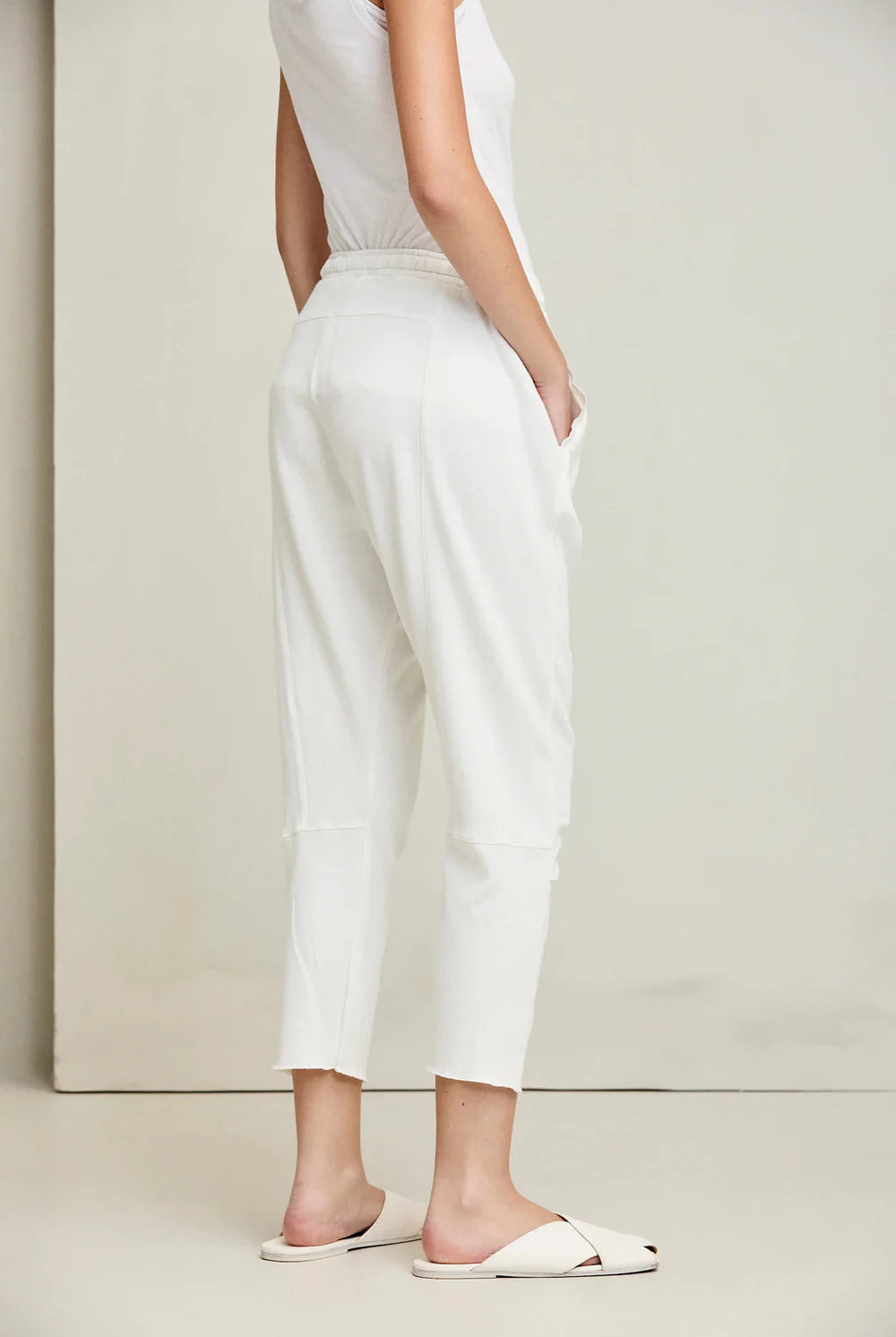 Ultra Light Sweat Pants - Natural by Kristensen — view 3