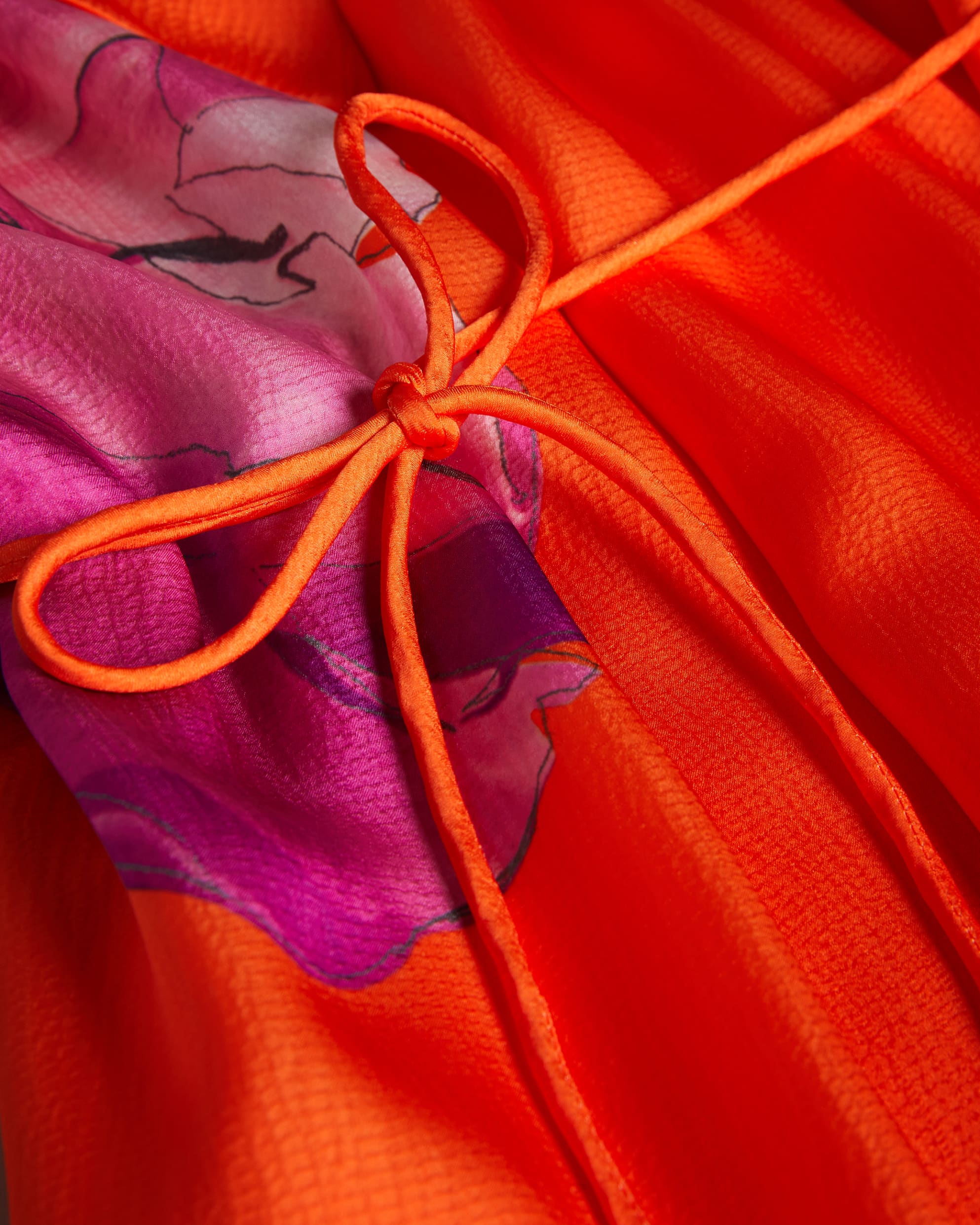 Immia Halterneck Swing Dress - Bright Orange by Ted Baker — view 3