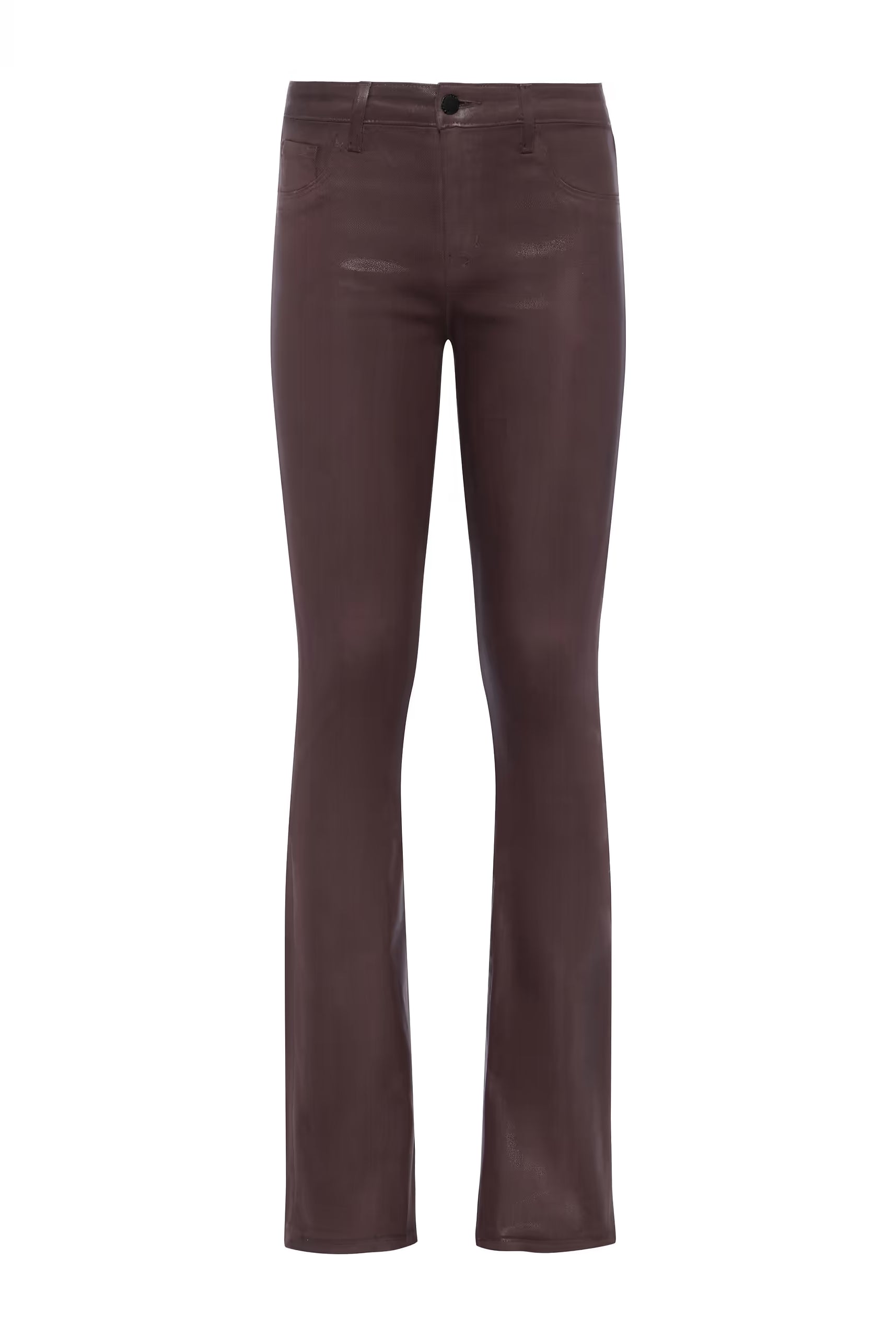 Selma Coated Bootcut Jean - Chocolate Coated by L'agence — view 5