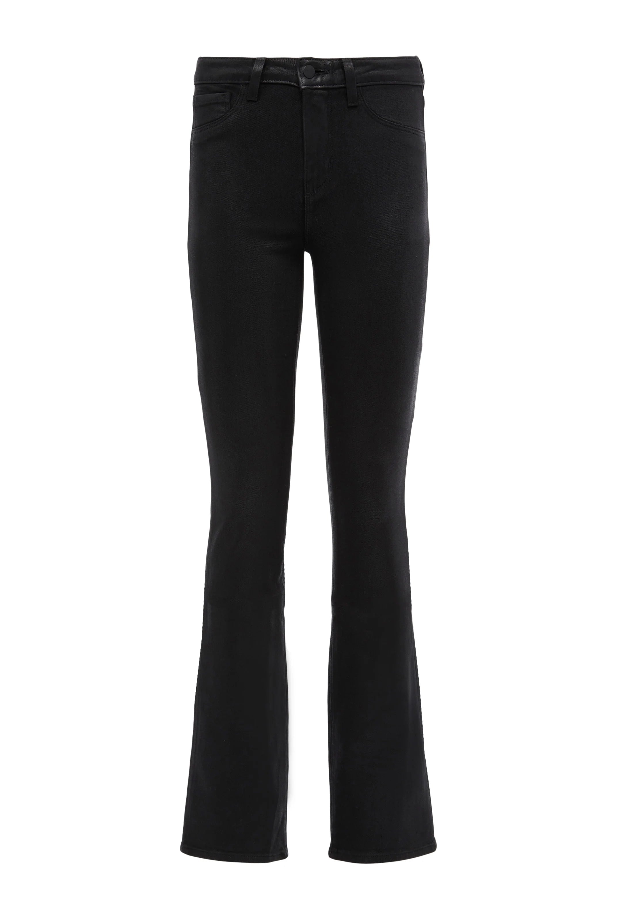Selma Coated Bootcut Jean - Noir Coated by L'agence — view 5