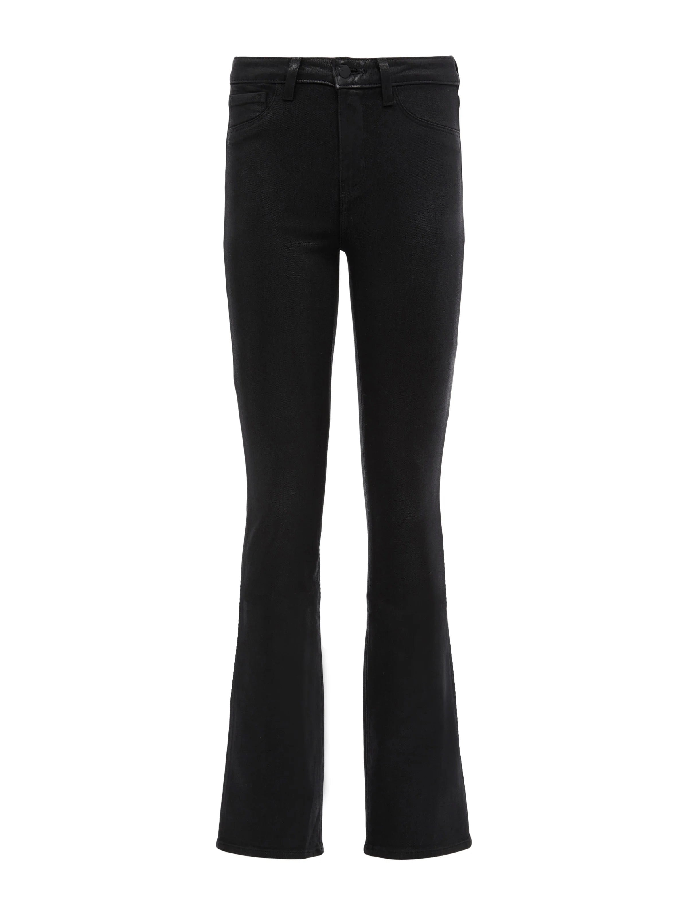 Selma Coated Bootcut Jean - Noir Coated by L'agence — view 5