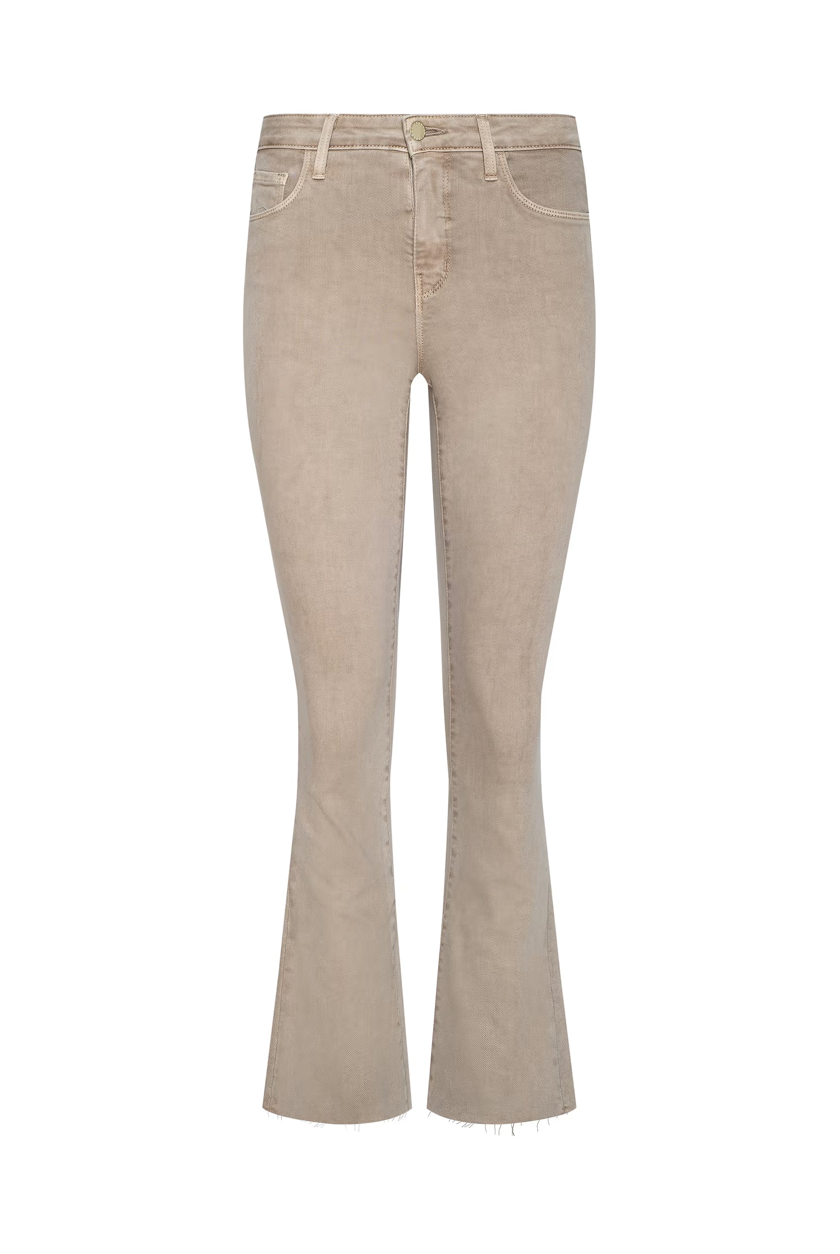 Kendra Cropped Flare Jean - Biscuit by L'agence — view 5