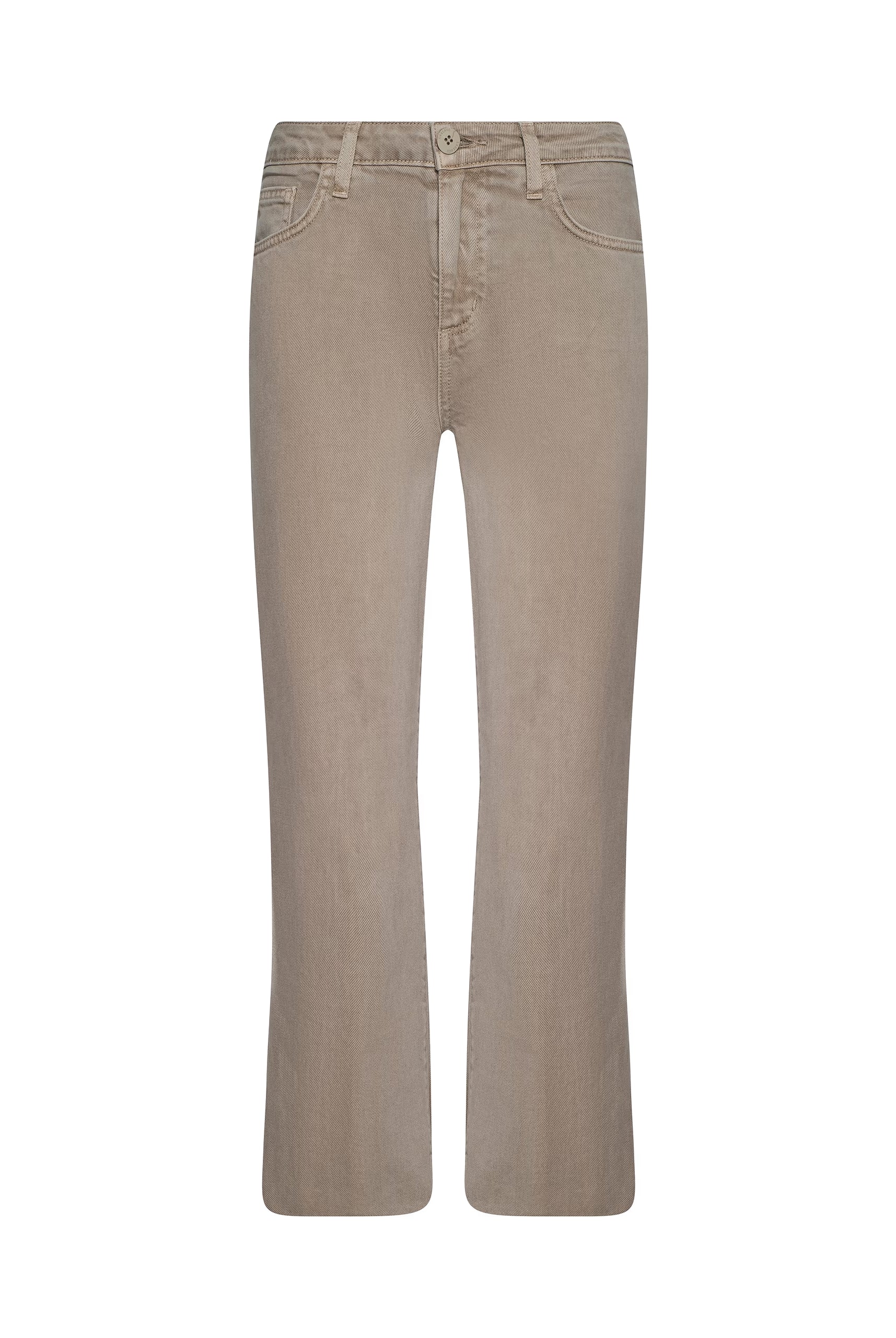 Wanda Cropped Wide Leg Jean - Biscuit by L'agence — view 5