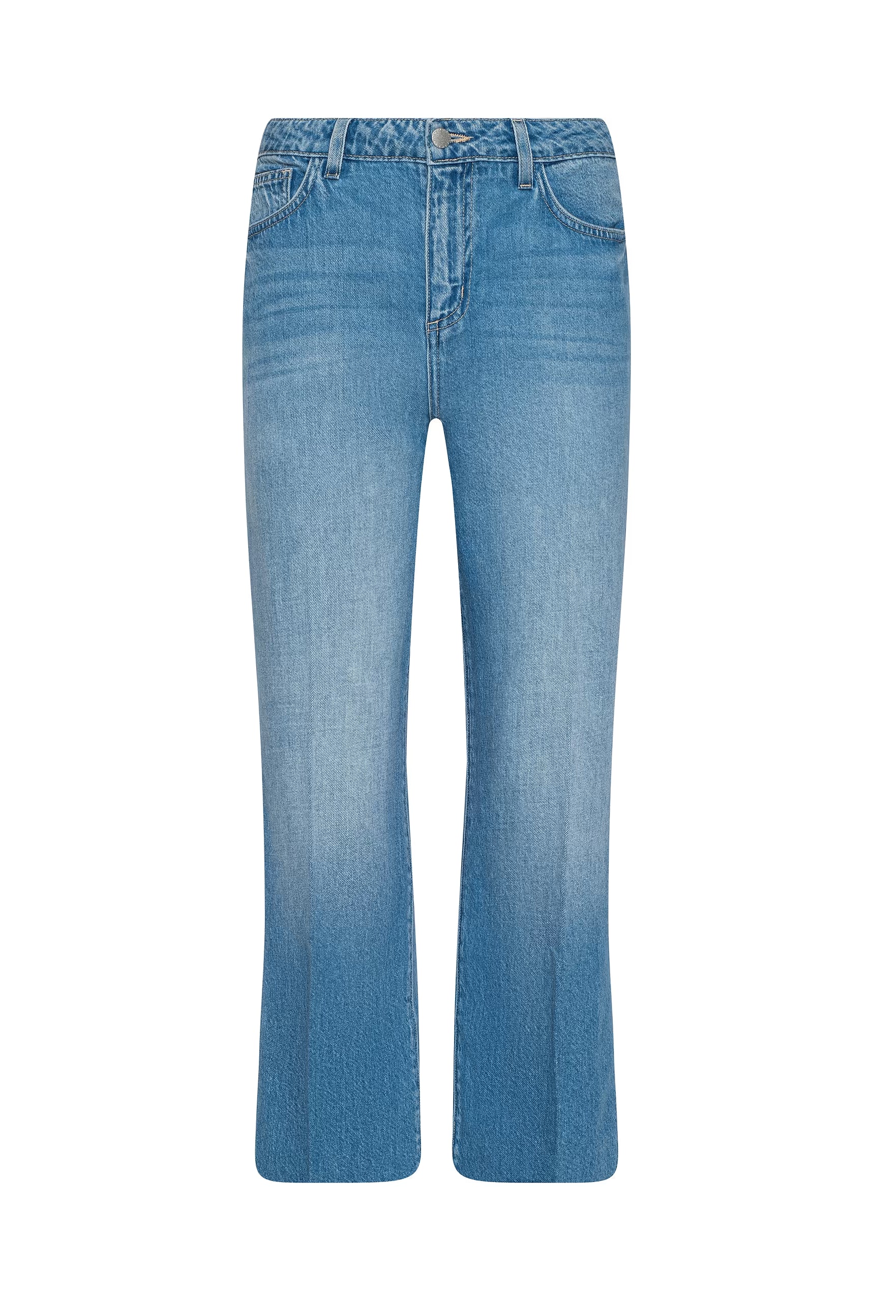 Wanda Cropped Wide Leg Jean - Anaheim by L'agence — view 5