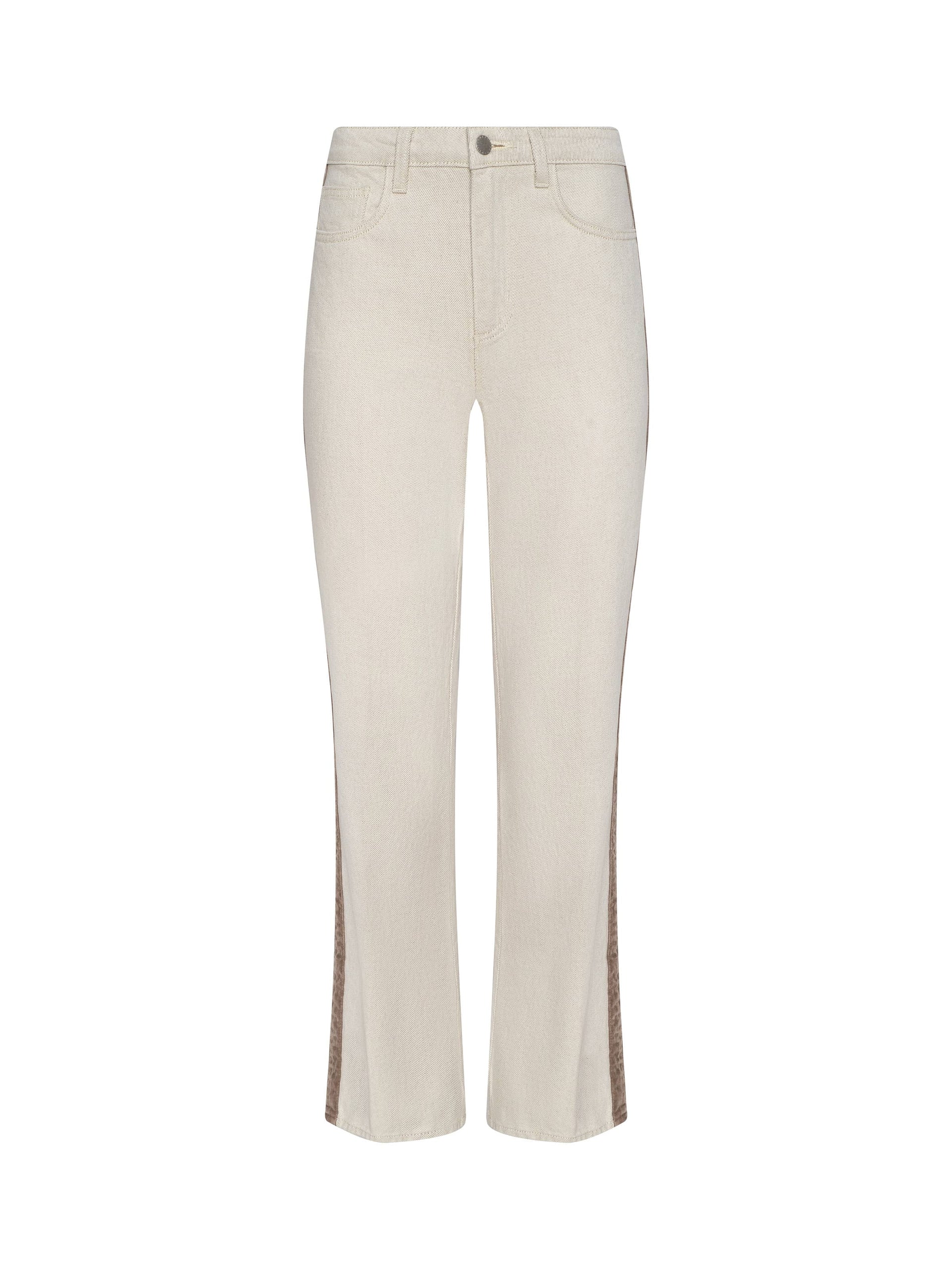 Jones Stovepipe Jean - Desert Tan / Taupe by L'agence — view 6