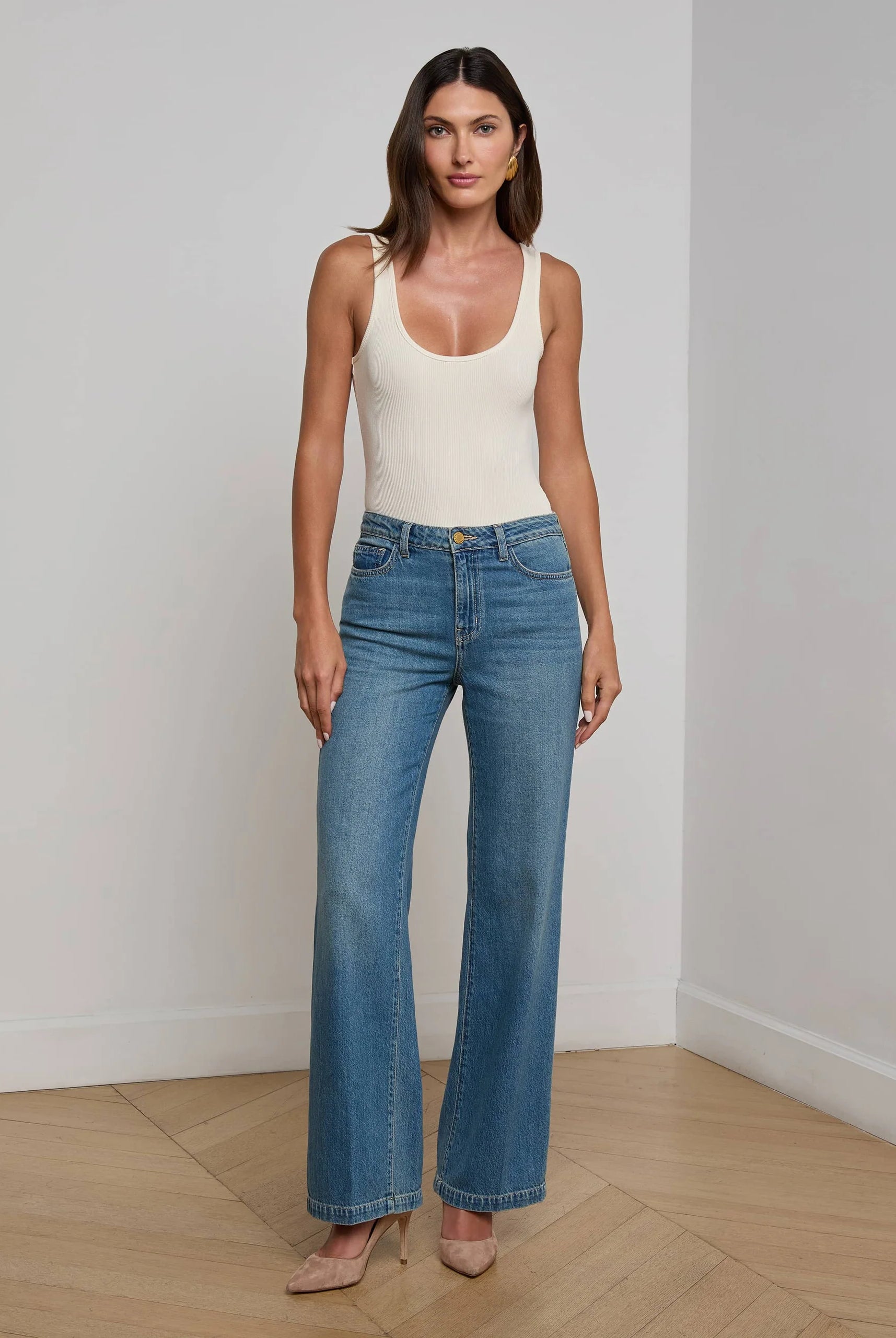Scottie Wide Leg Jean - Fargo by L'agence | 25 South Boutiques