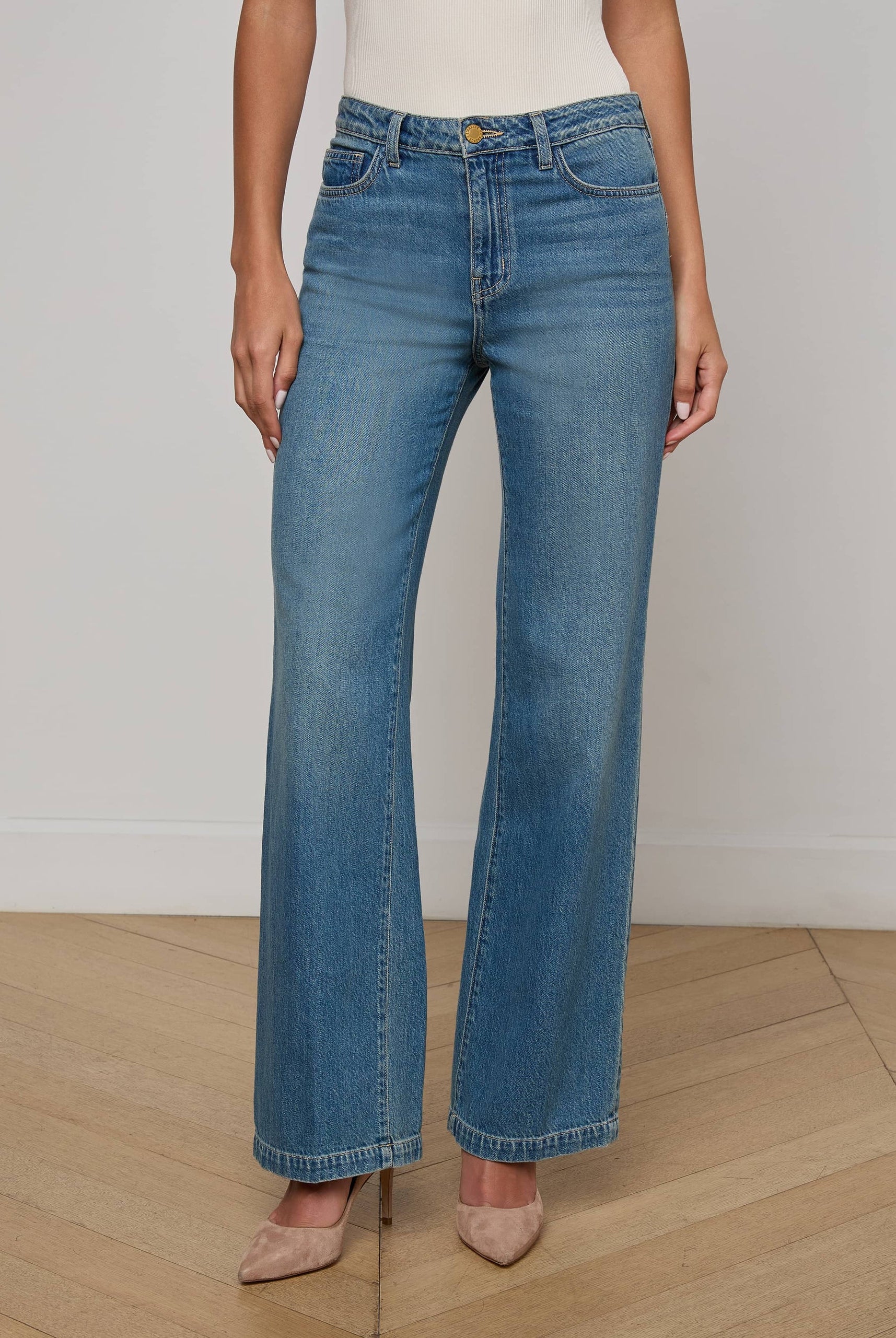 Scottie Wide Leg Jean - Fargo by L'agence — alternate view