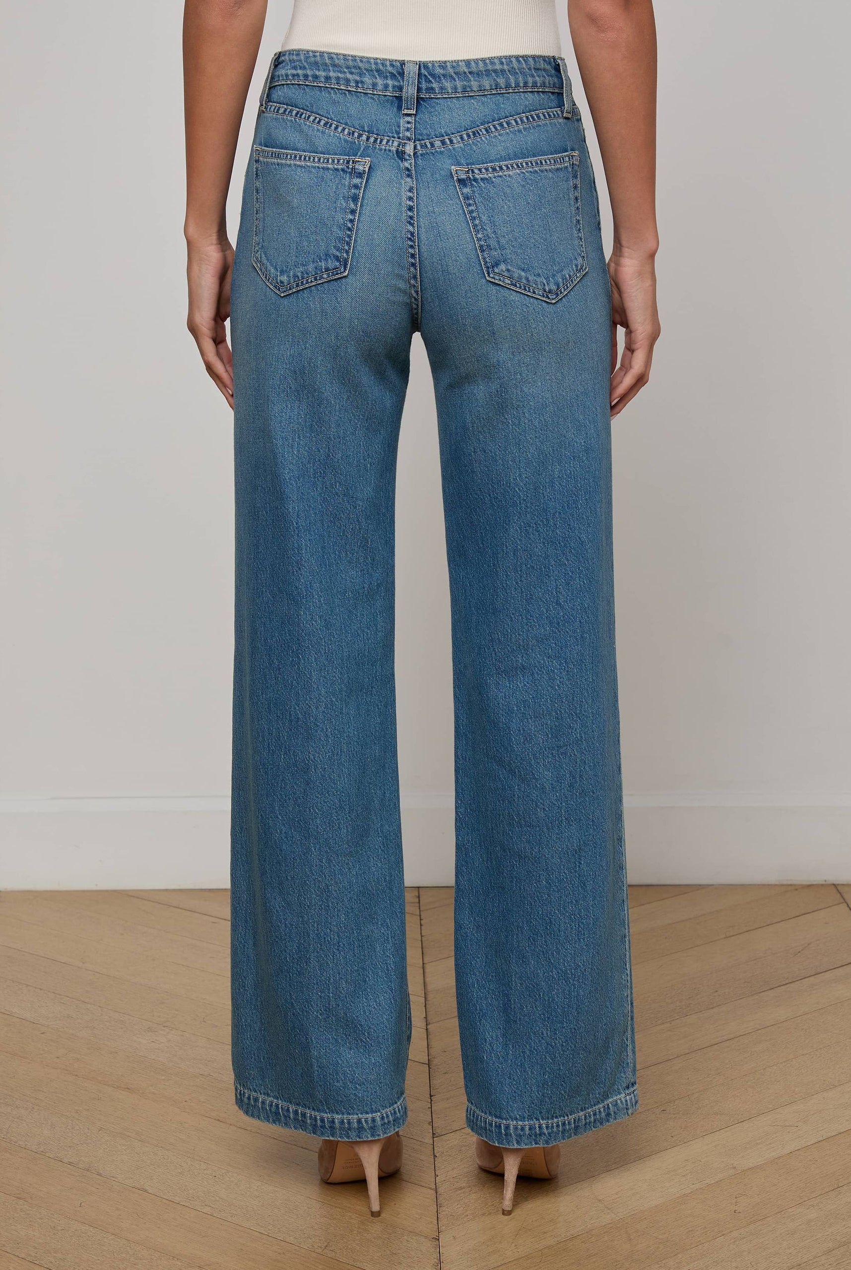 Scottie Wide Leg Jean - Fargo by L'agence — view 4