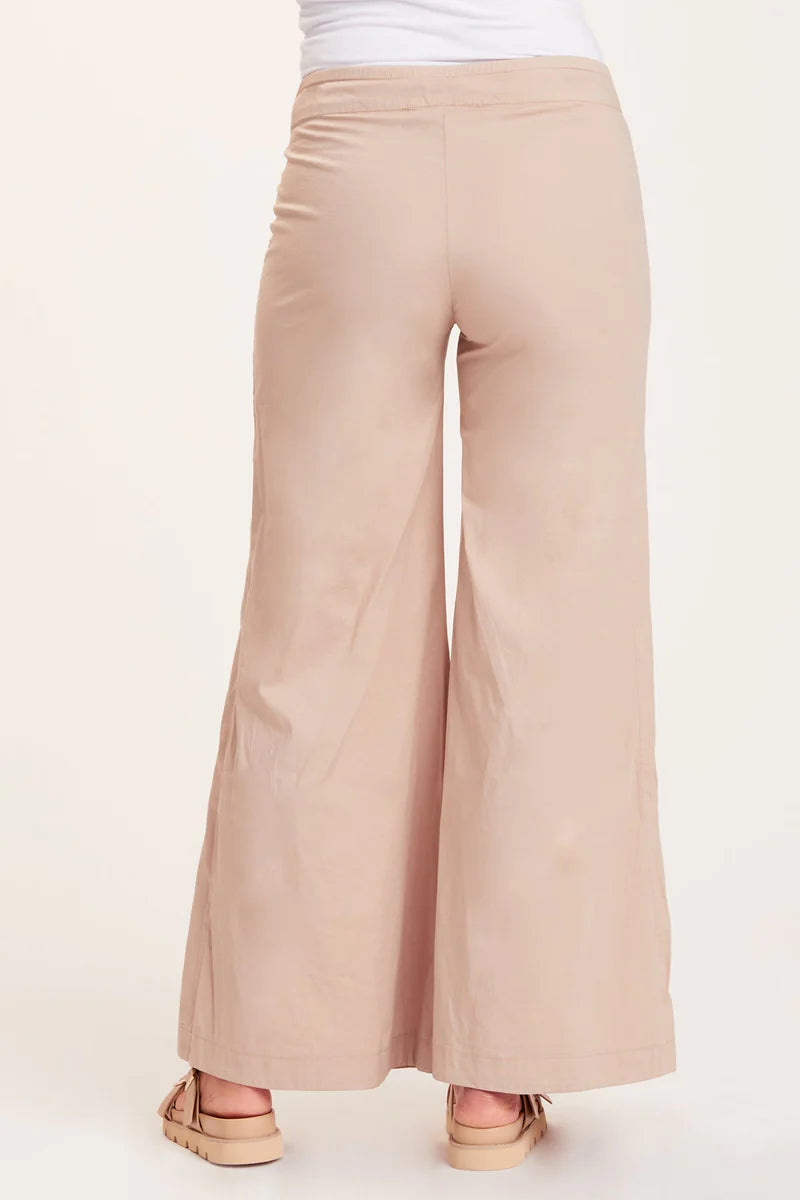 Terraced Wide Leg Pant - Sand by XCVI — view 3