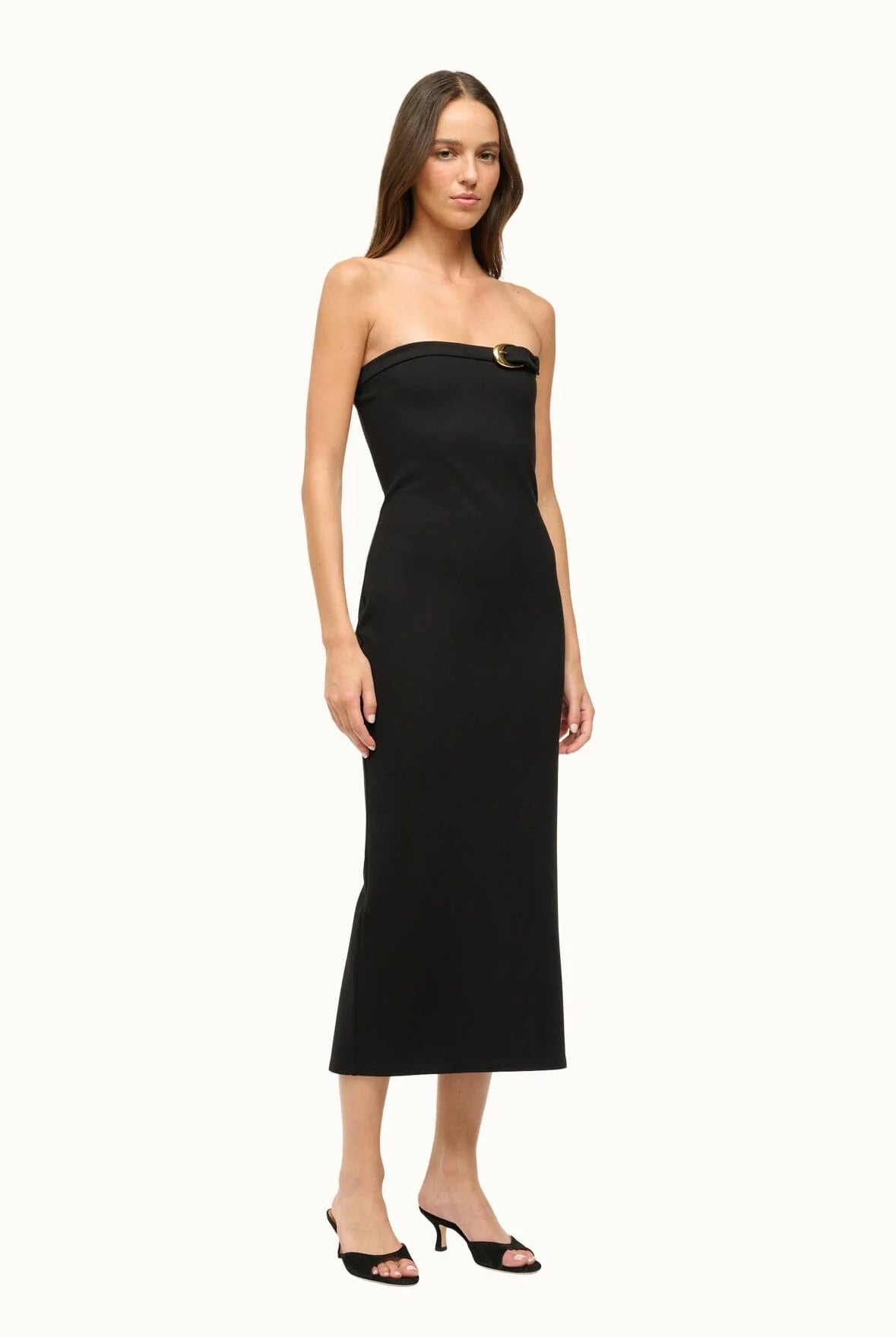 Beekman Dress - Black by STAUD — view 3