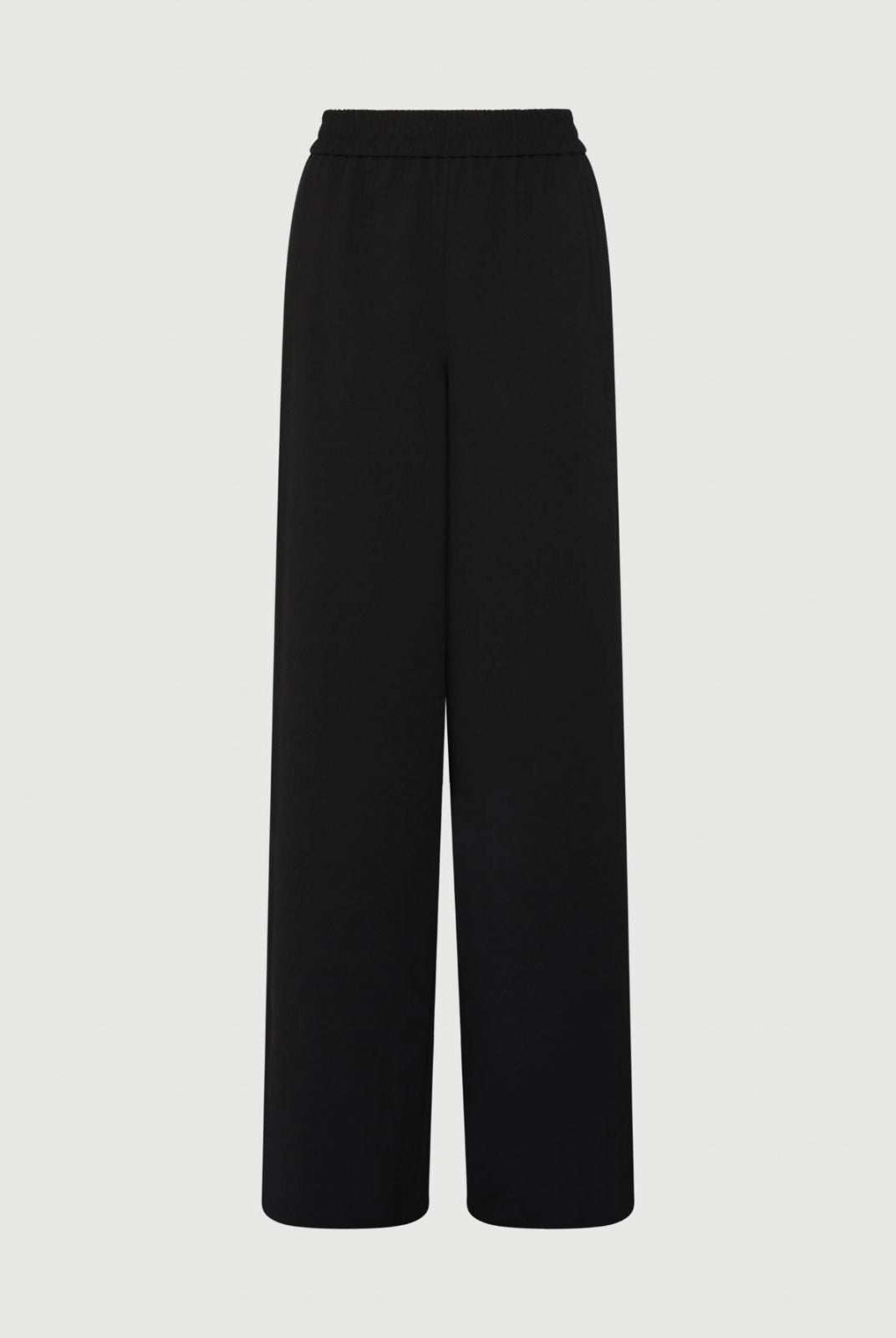 Stilla Sheer Stripe Satin Trousers - Black by Marella — view 4
