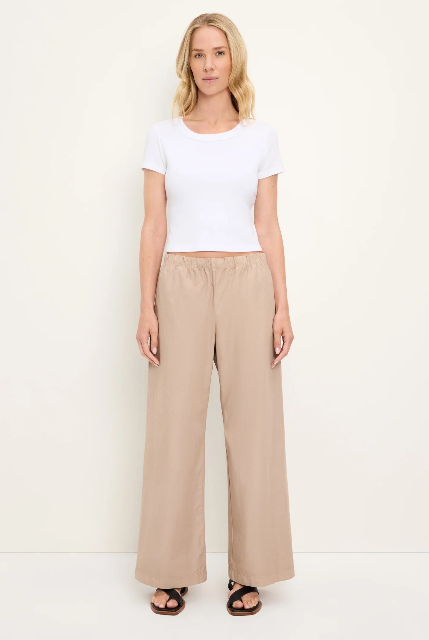 Taylor Wide Leg Pant - Macadamia by Michael Stars | 25 South Boutiques