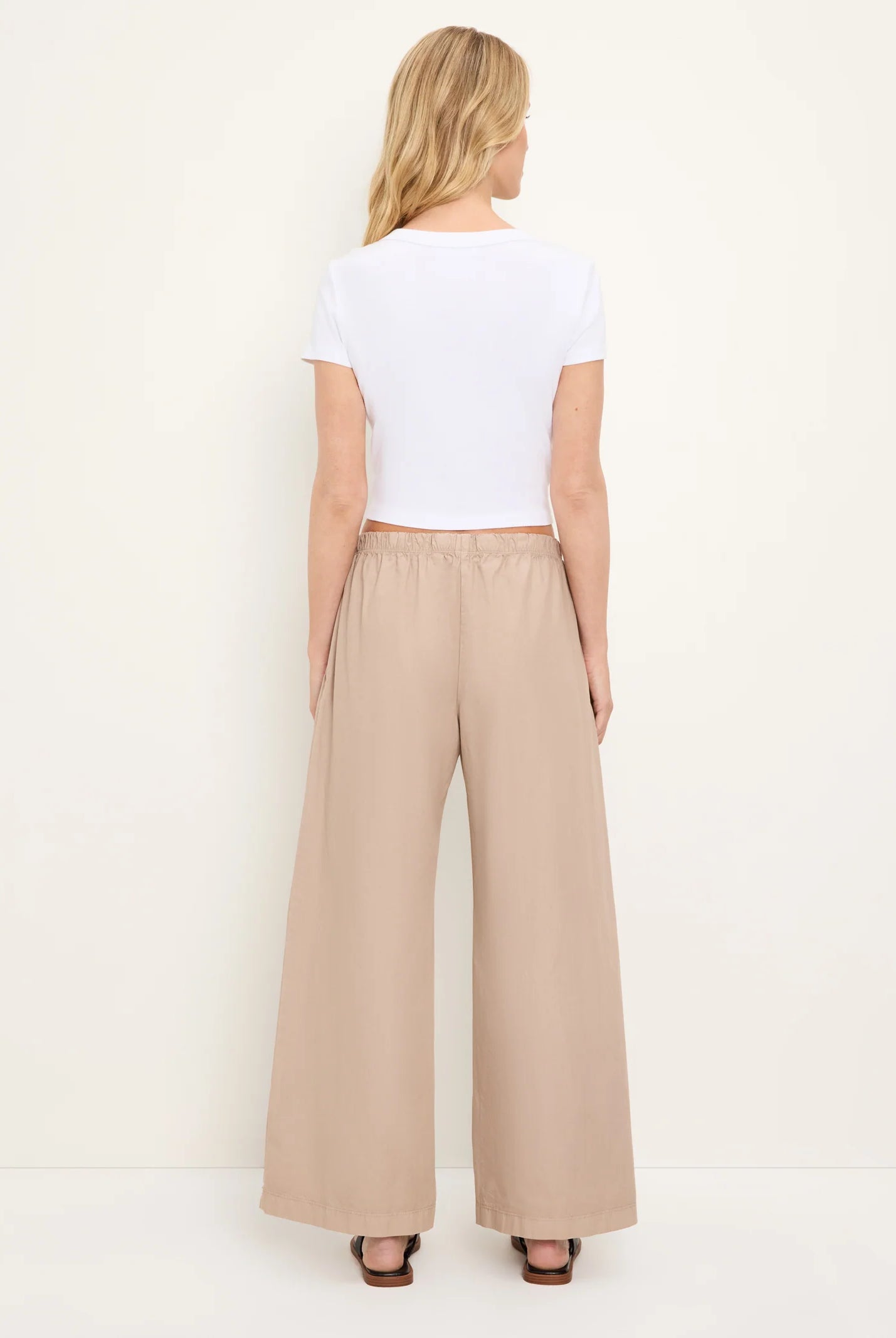 Taylor Wide Leg Pant - Macadamia by Michael Stars — view 3