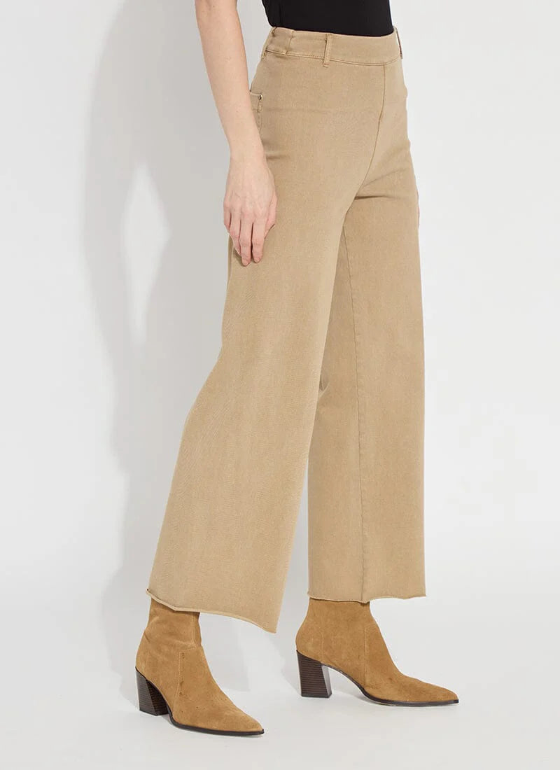 Erin Wide Leg Denim - Antique Wash Nutshell by Lysse — alternate view