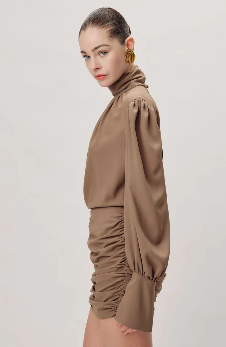 Yebba Dress - Toffee by Ronny Kobo — alternate view