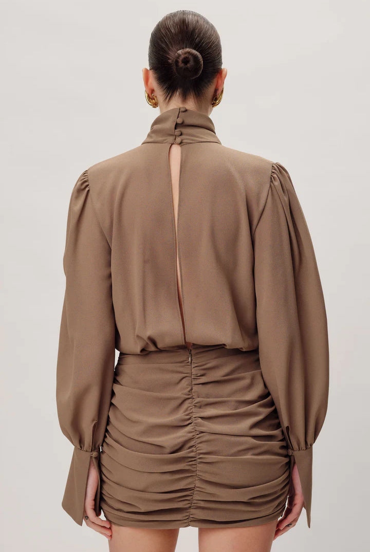Yebba Dress - Toffee by Ronny Kobo — view 3