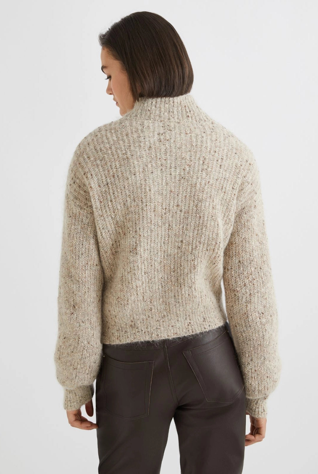 Delia Mohair Alpaca Sweater - Ivory by Marella — view 3