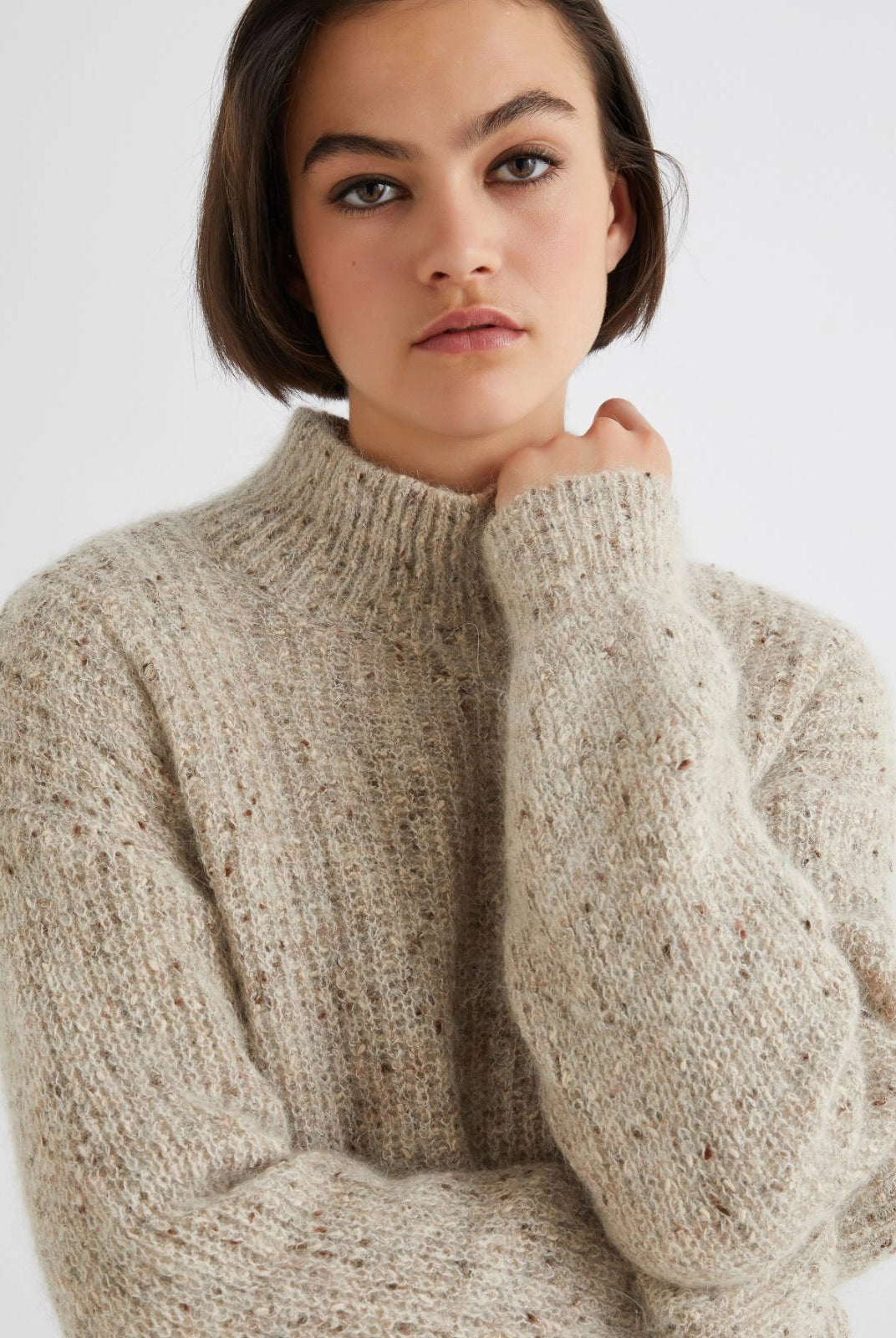Delia Mohair Alpaca Sweater - Ivory by Marella — alternate view