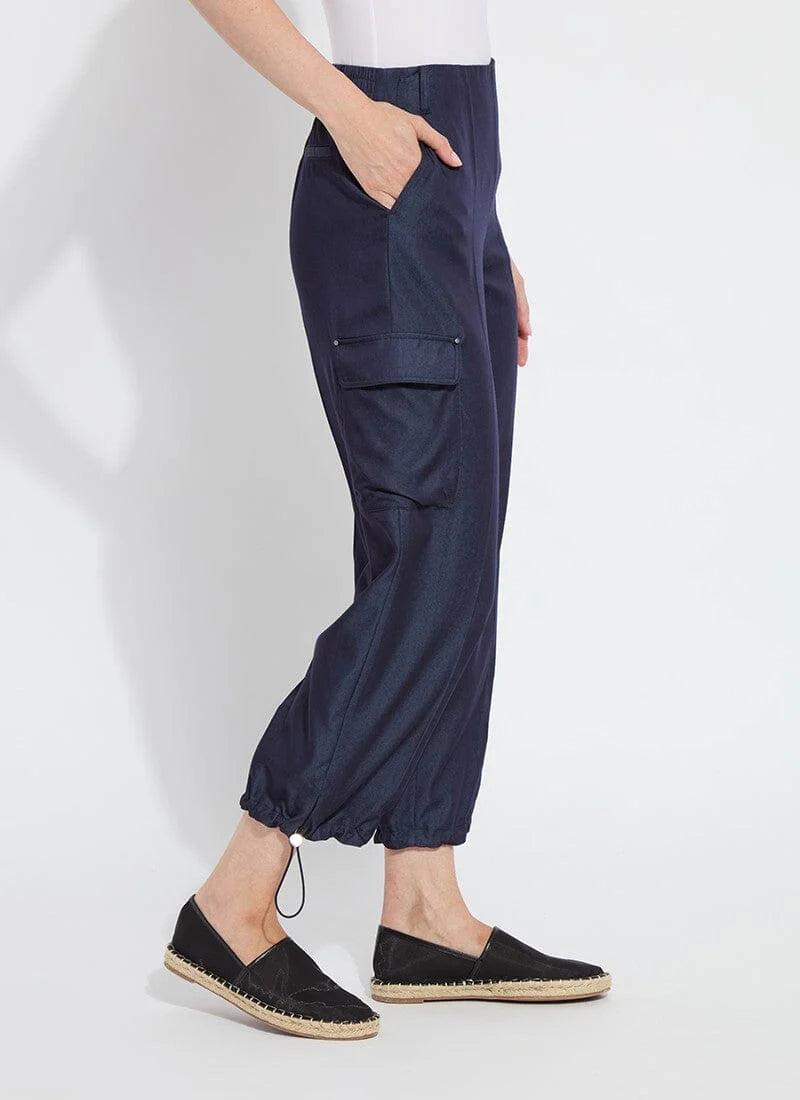 Monique Tailored Cargo - Solid Indigo by Lysse — alternate view