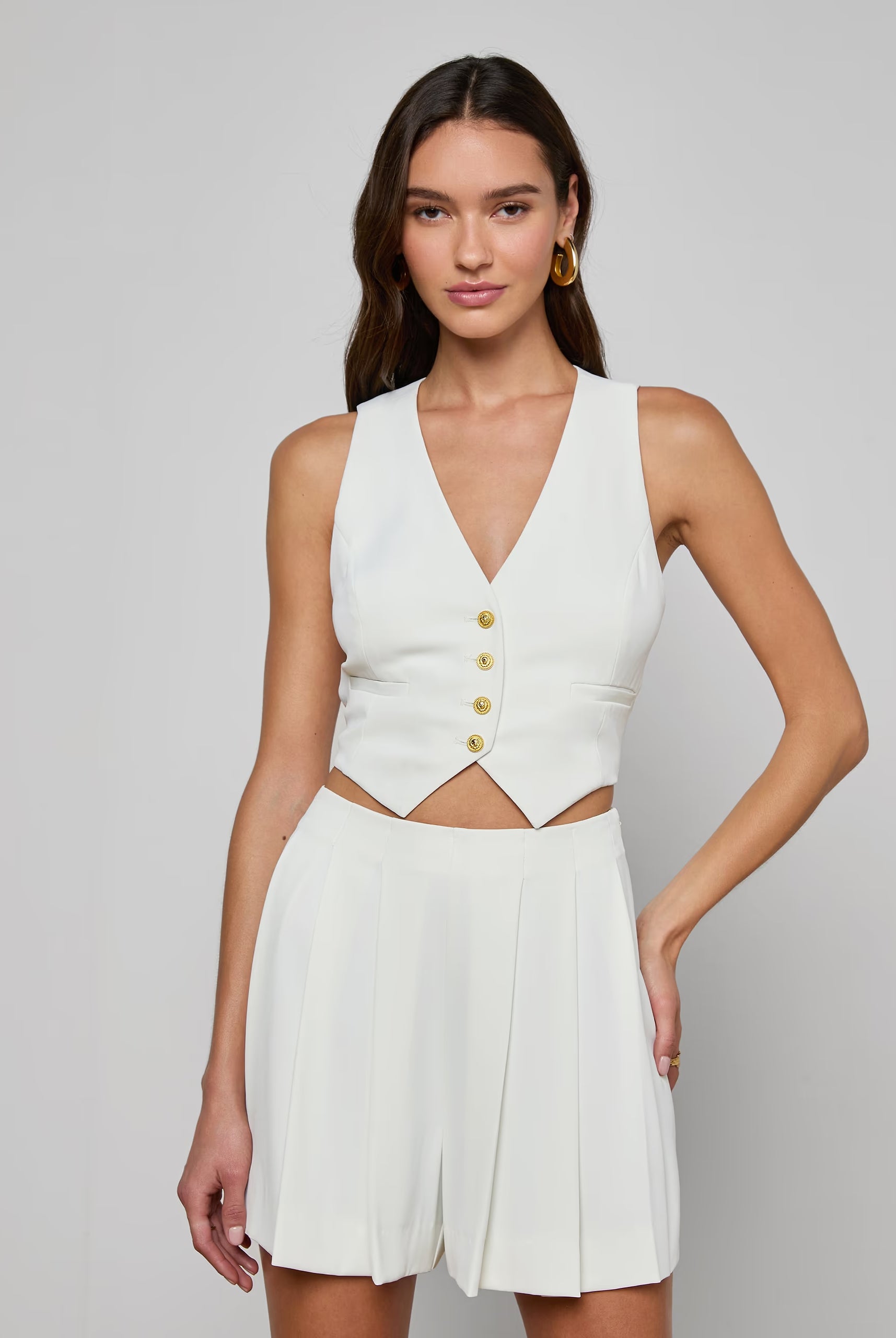 Jianna Vest - Ivory by L'agence | 25 South Boutiques