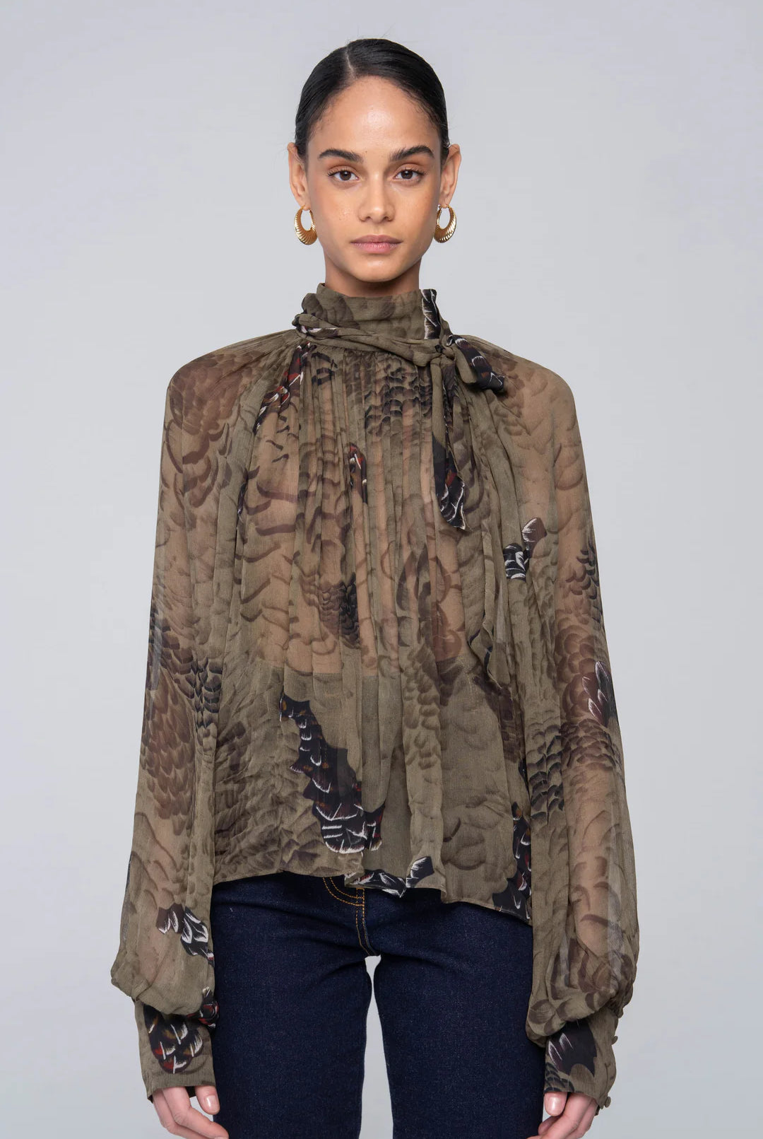 Zenia Top - Jade Camo by Ronny Kobo | 25 South Boutiques
