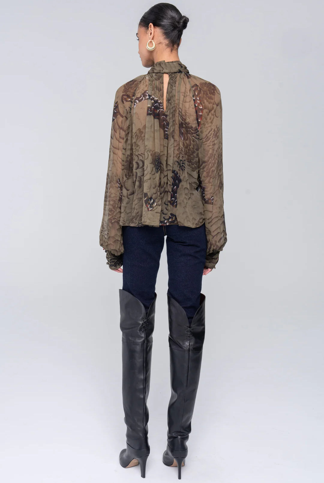 Zenia Top - Jade Camo by Ronny Kobo — alternate view