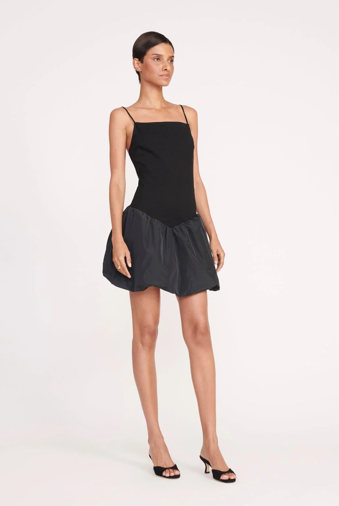 Ablee Dress - Black by STAUD — view 3