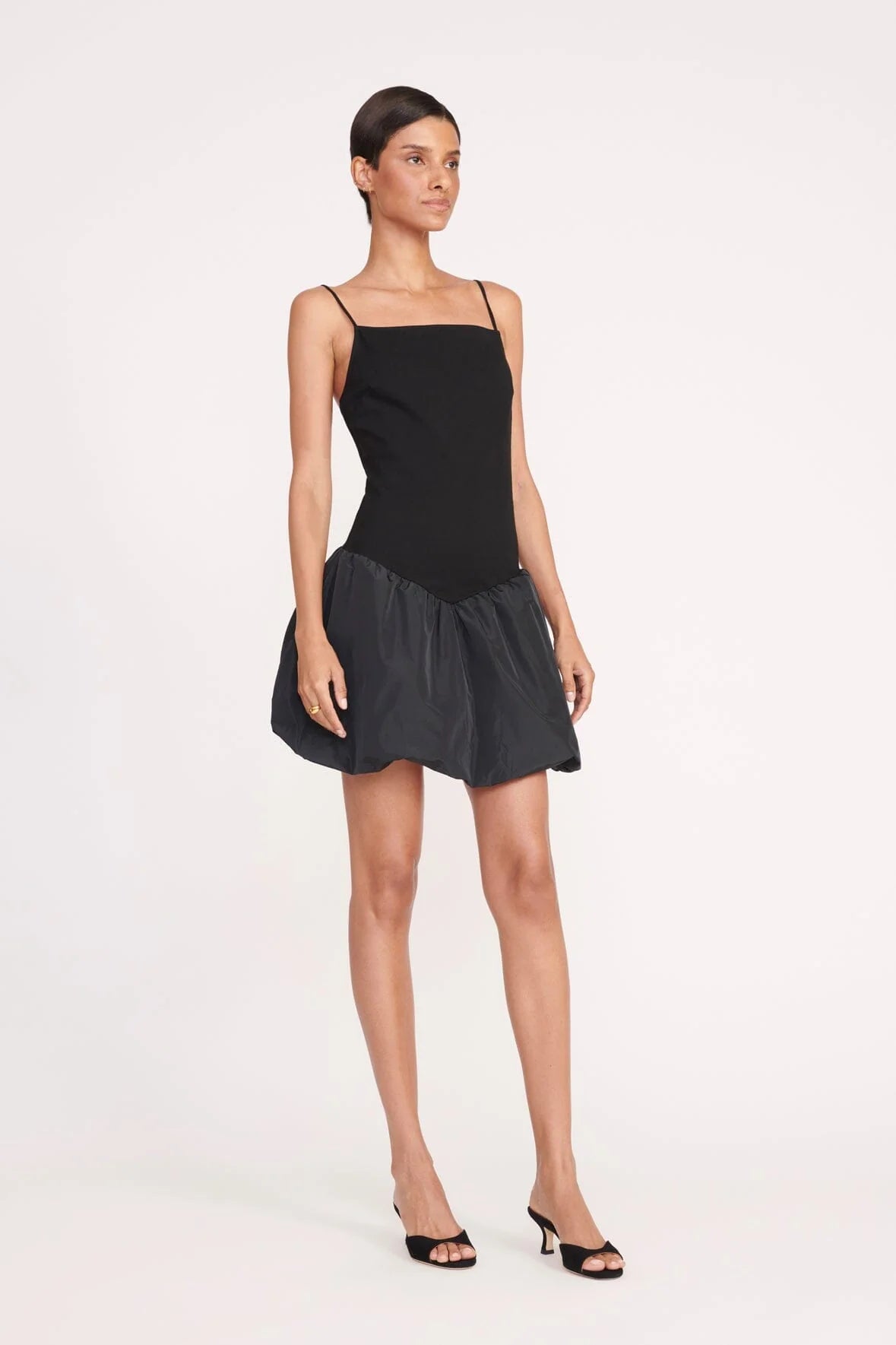 Ablee Dress - Black by STAUD — view 3