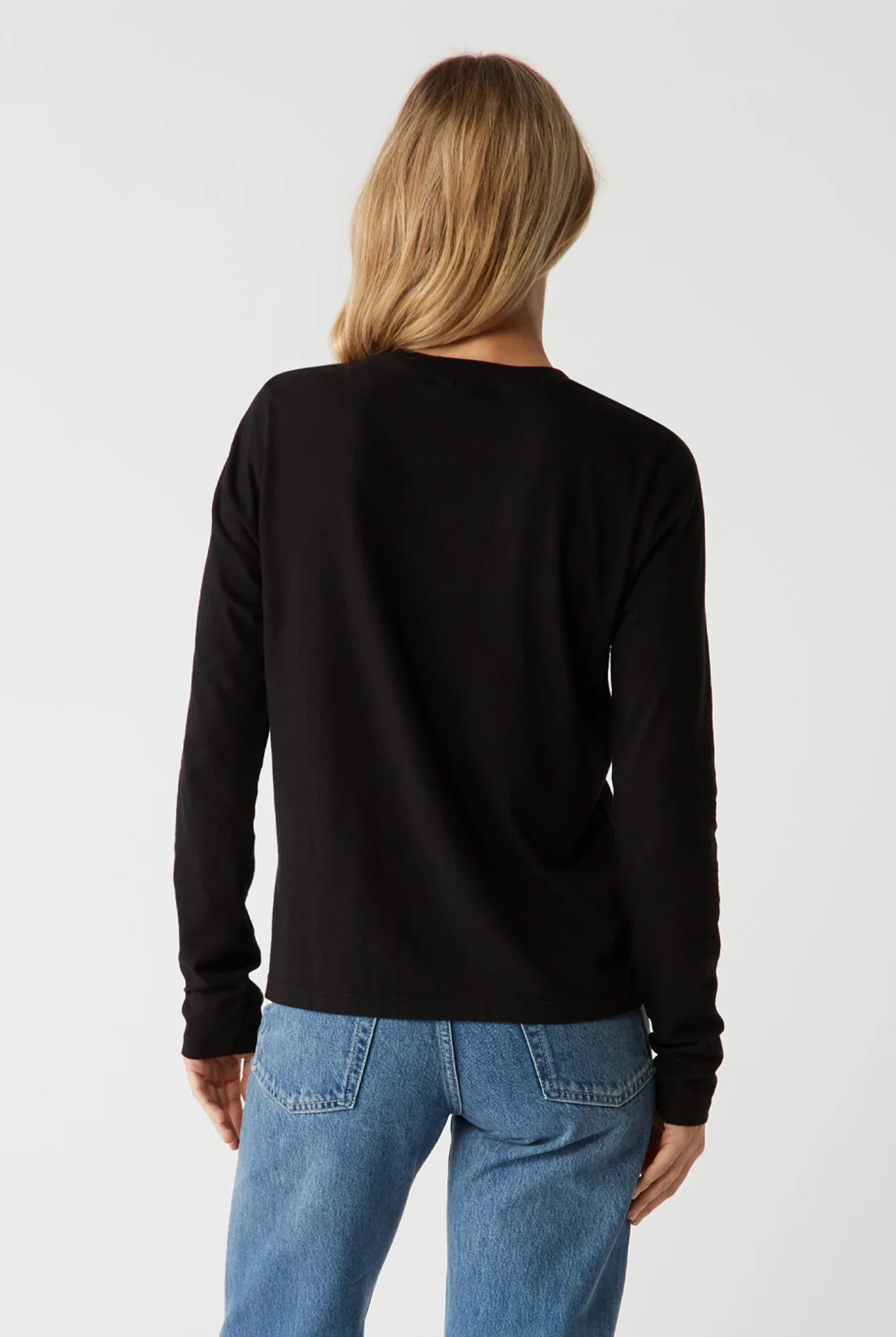 Clarissa Long Sleeve Top - Black by Michael Stars — view 4