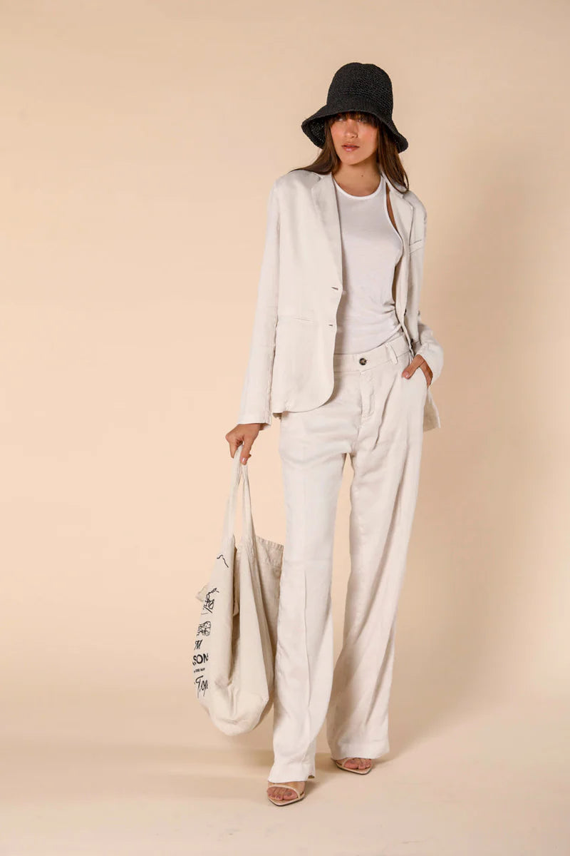 Straight Chino Pants - Linen Stucco by Masons | 25 South Boutiques