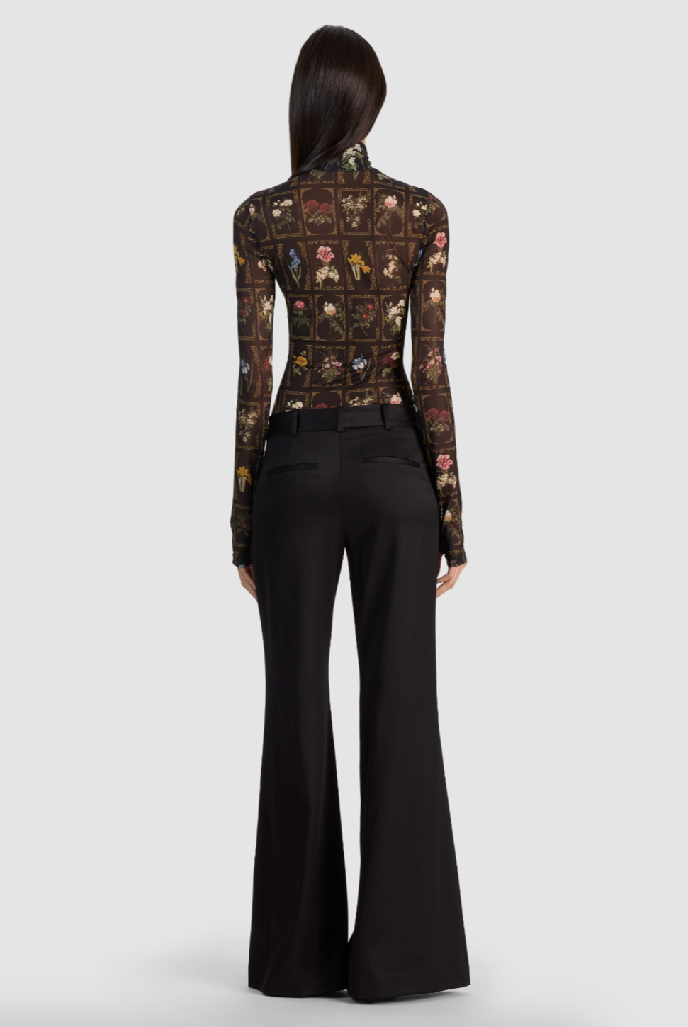 Delaina Turtleneck Top - Gallery Garden by Alice & Olivia — view 4