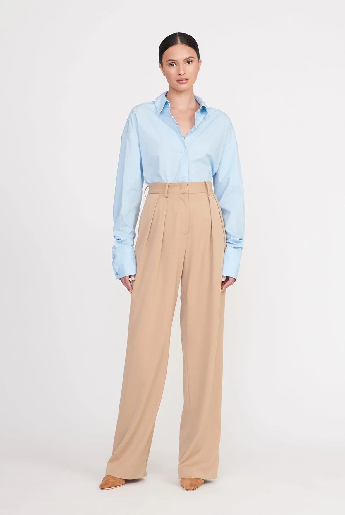 Colton Shirt - French Blue by STAUD — view 6