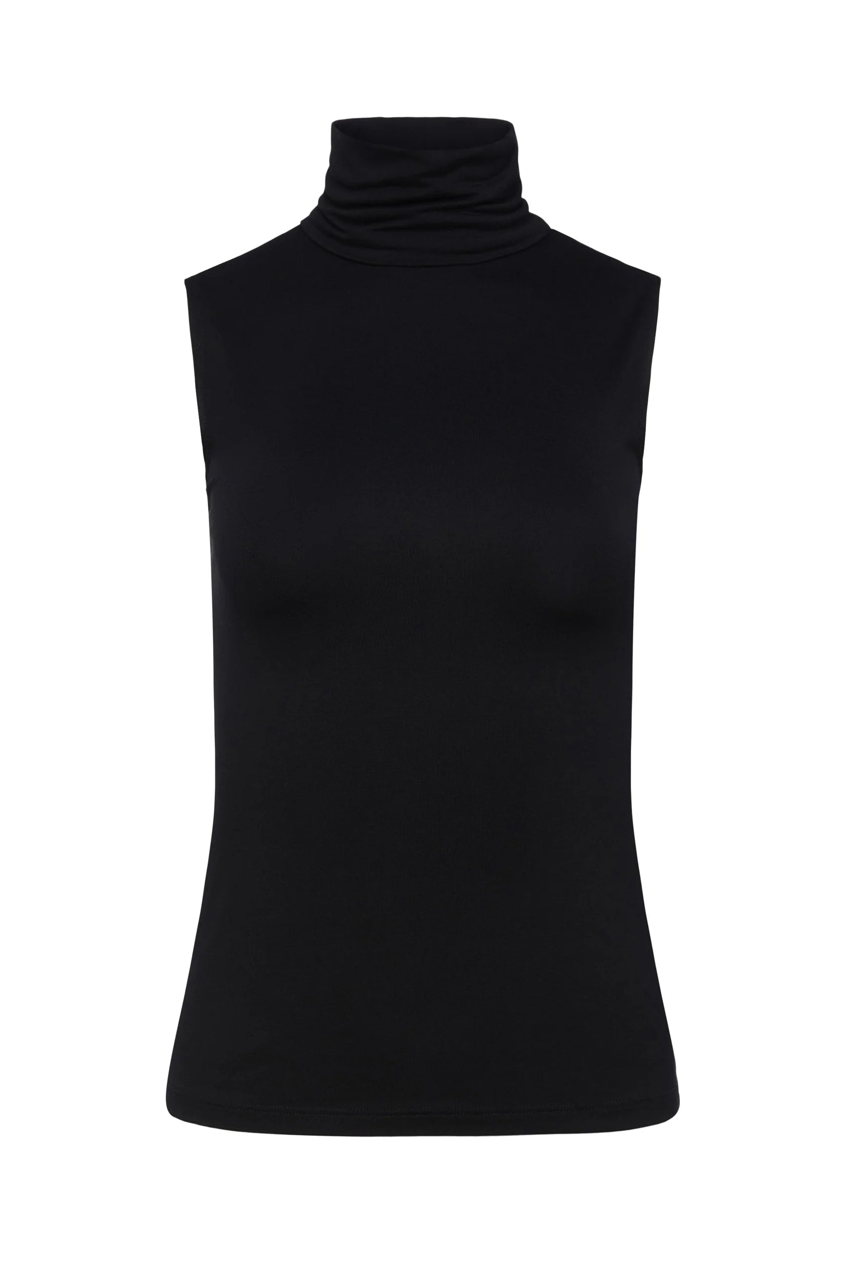Ceci Sleeveless Turtleneck - Black by L'agence — view 4