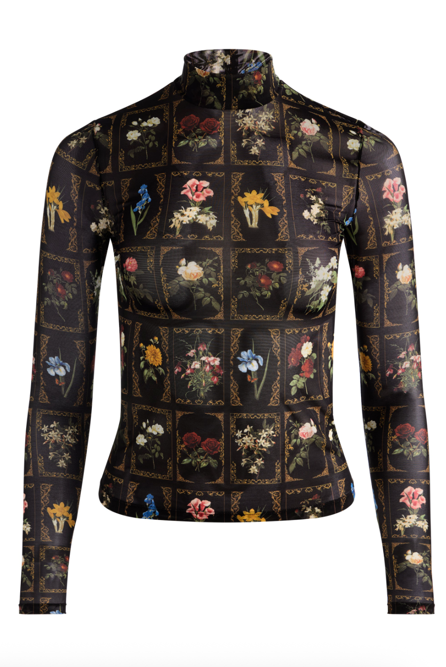 Delaina Turtleneck Top - Gallery Garden by Alice & Olivia — view 6