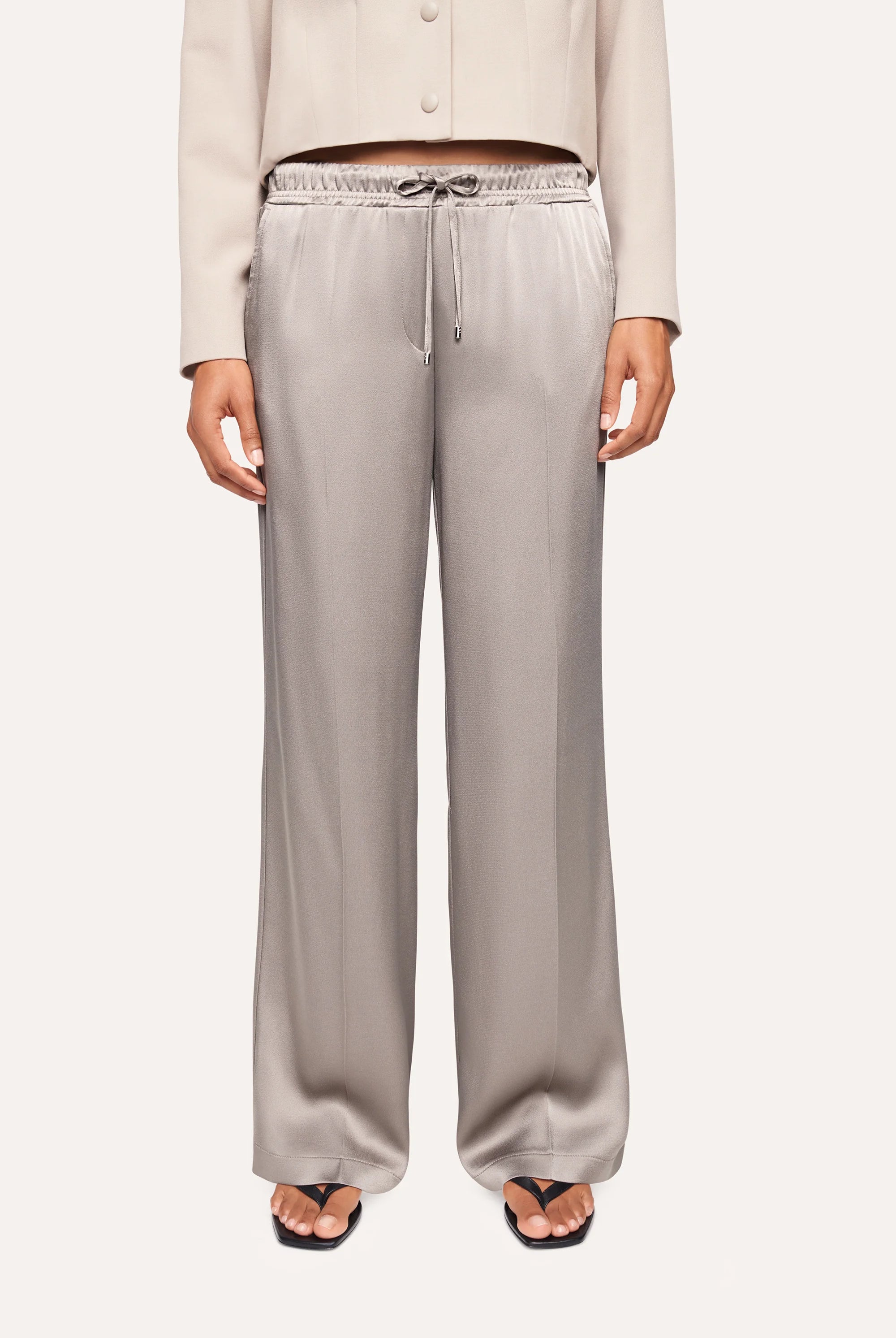 Avril Wide Leg Trousers - Silver Marble by Cambio | 25 South Boutiques