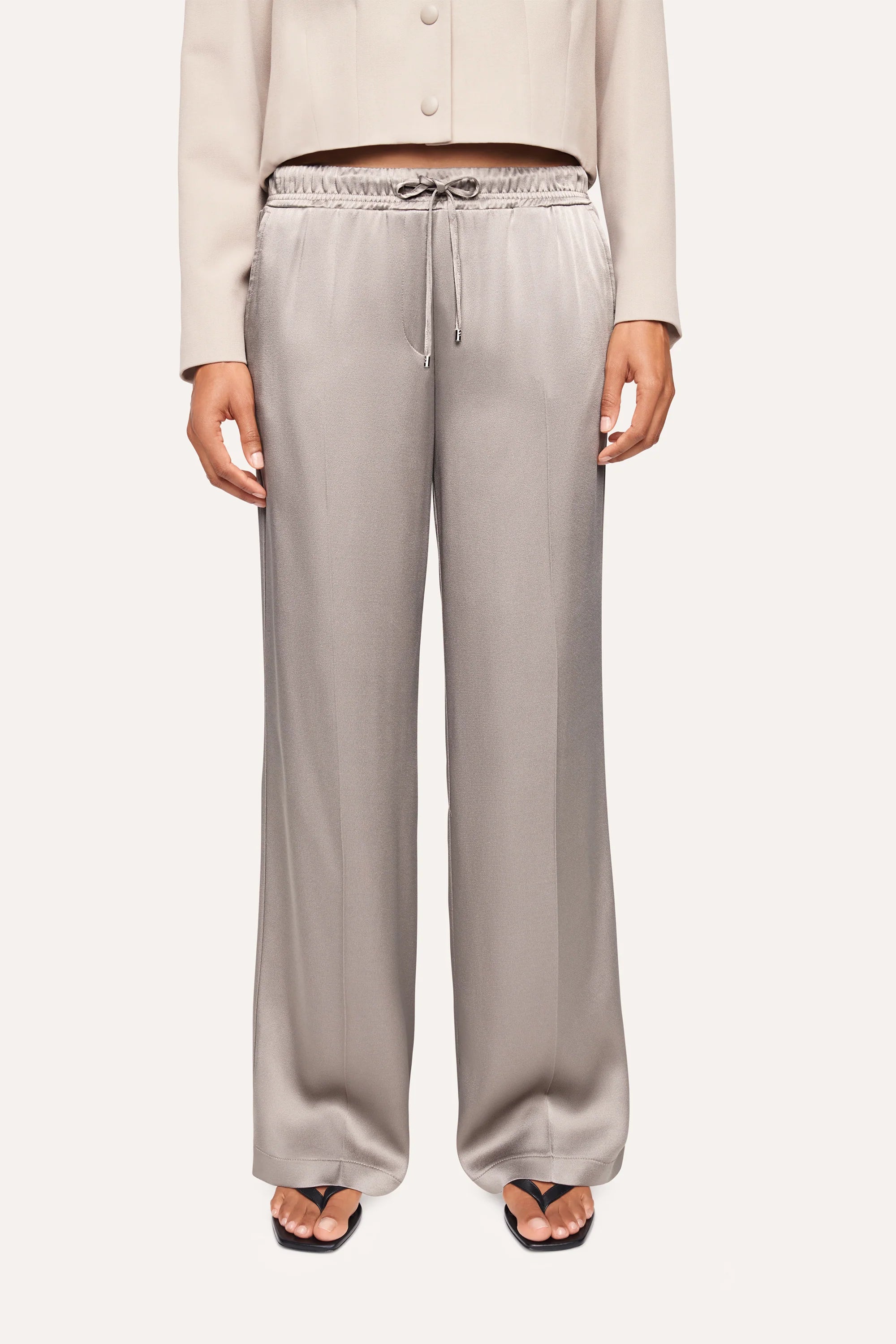 Avril Wide Leg Trousers - Silver Marble by Cambio | 25 South Boutiques