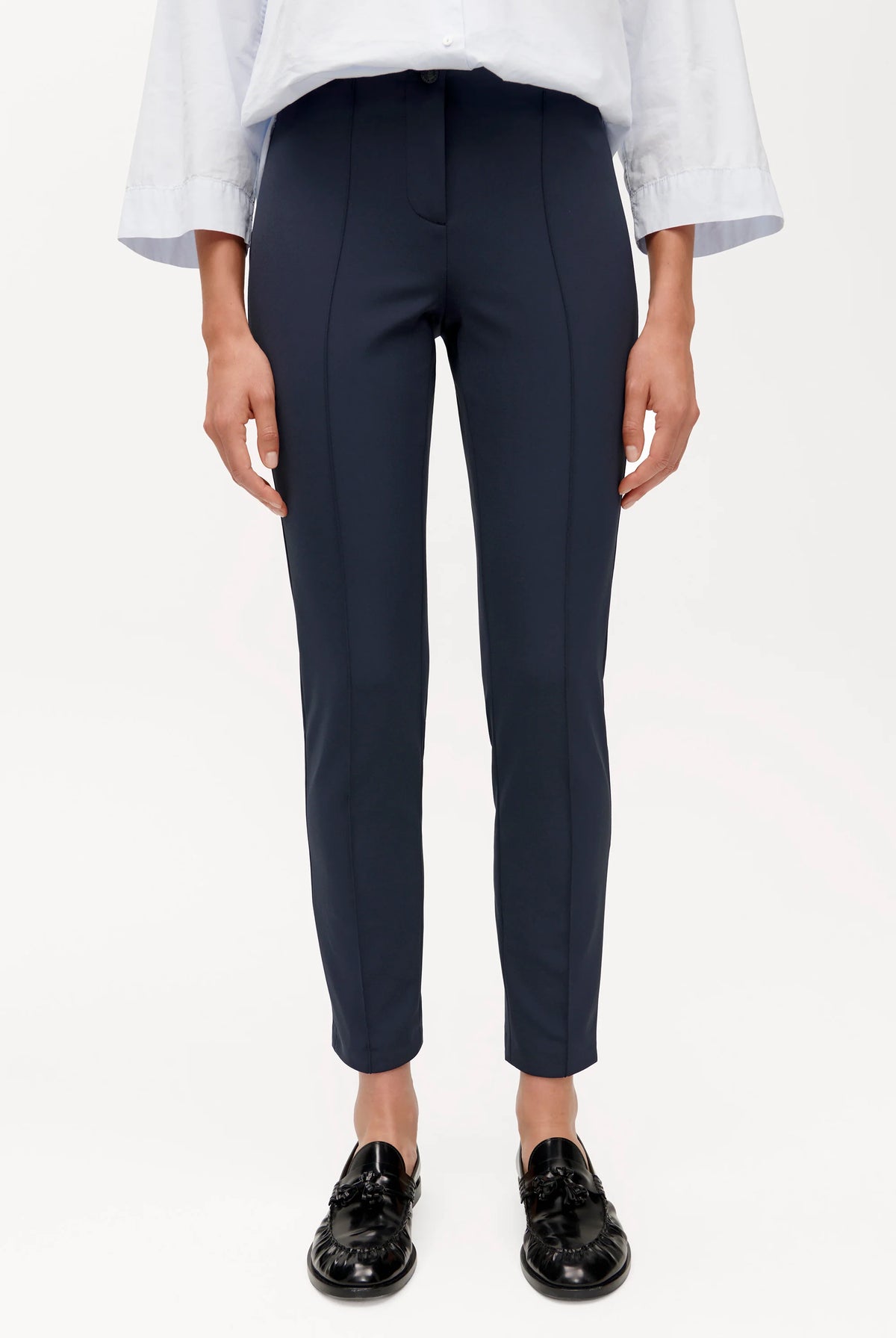 Ros Slim Fit - Marine Blue by Cambio | 25 South Boutiques