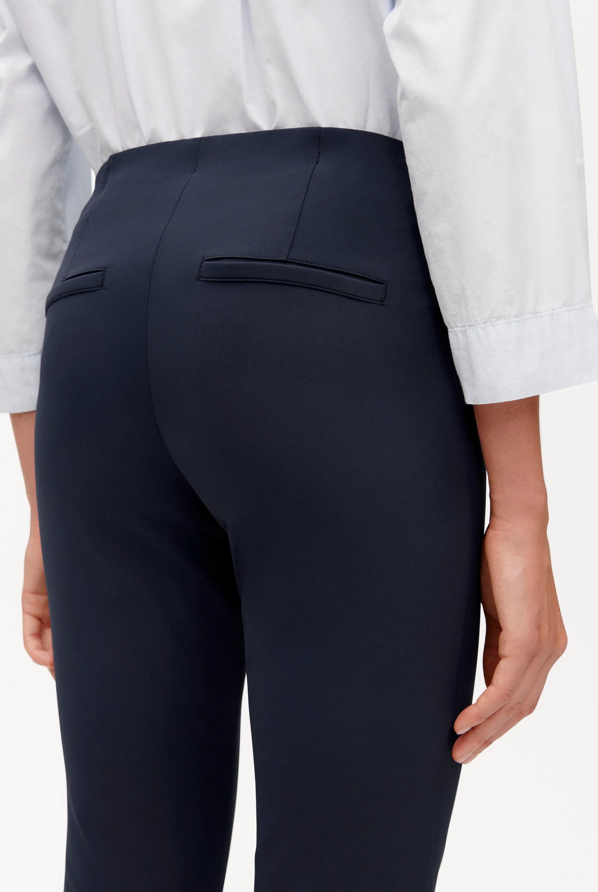 Ros Slim Fit - Marine Blue by Cambio — view 4