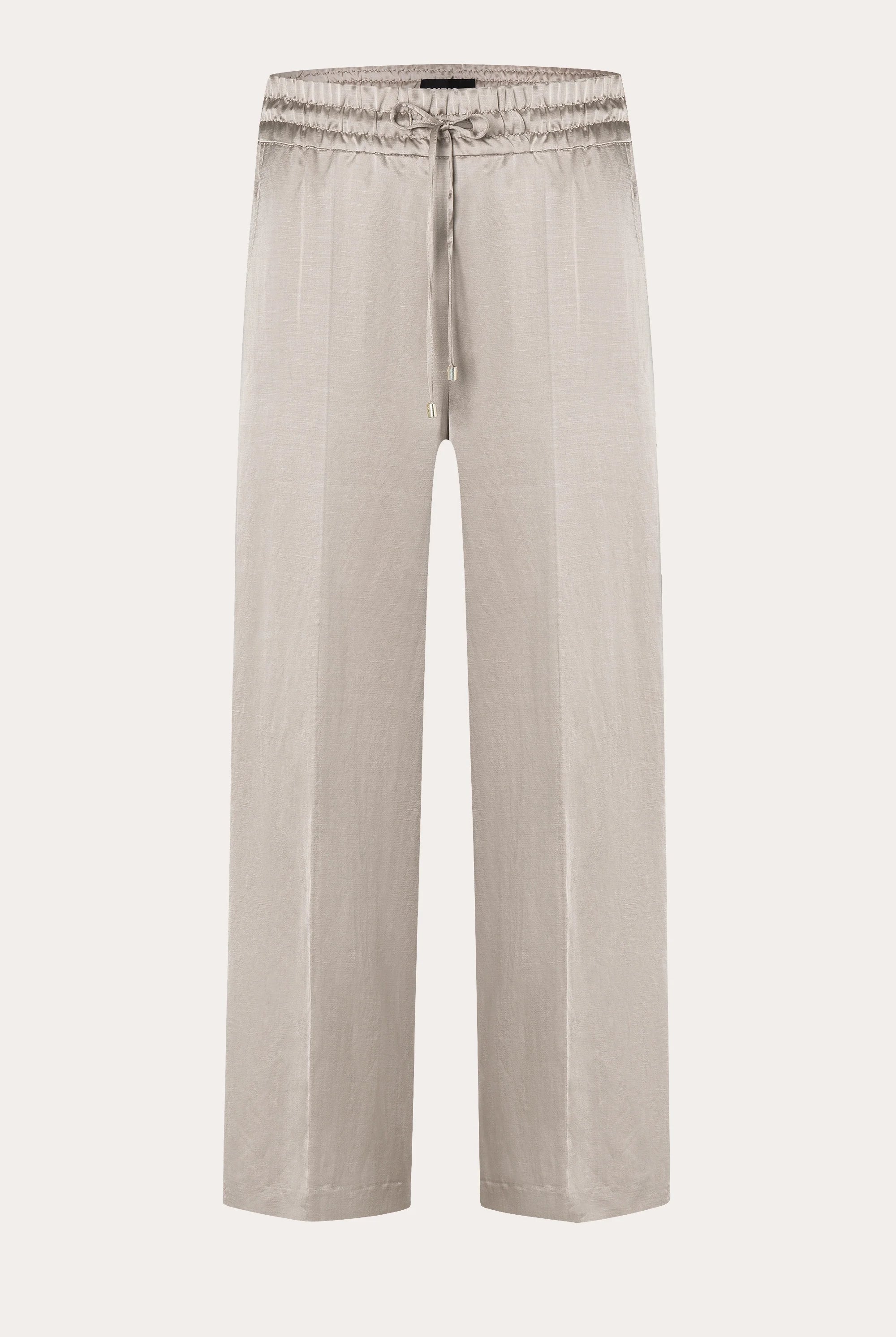 Clara Wide Leg Cropped Trousers - Iron Grey by Cambio — view 5