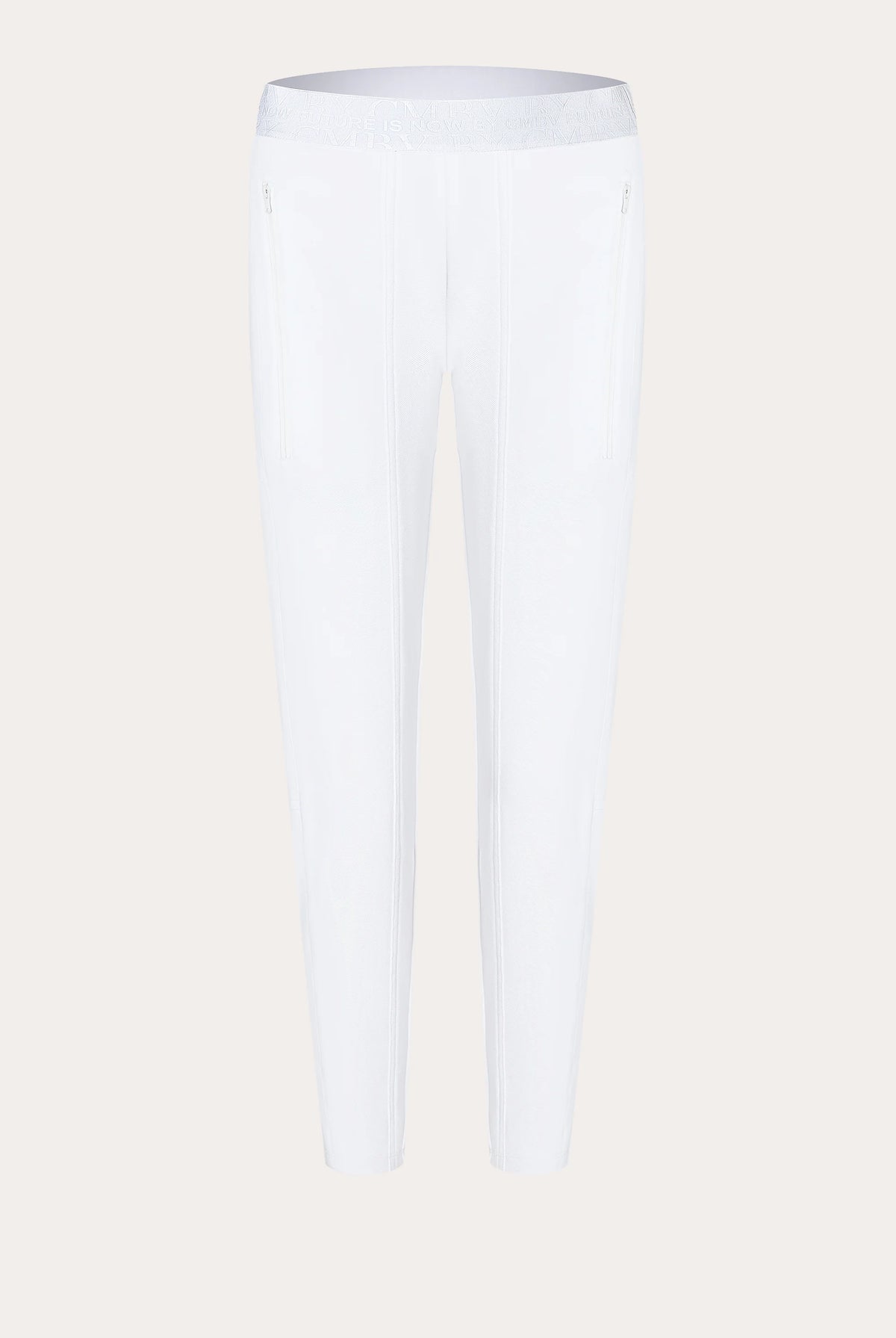 Jordi Seam Cropped Joggpants - Off White by Cambio — view 6