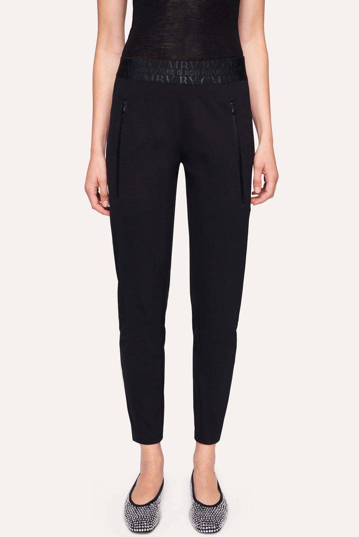 Jordi Seam Cropped Joggpants - Black by Cambio | 25 South Boutiques