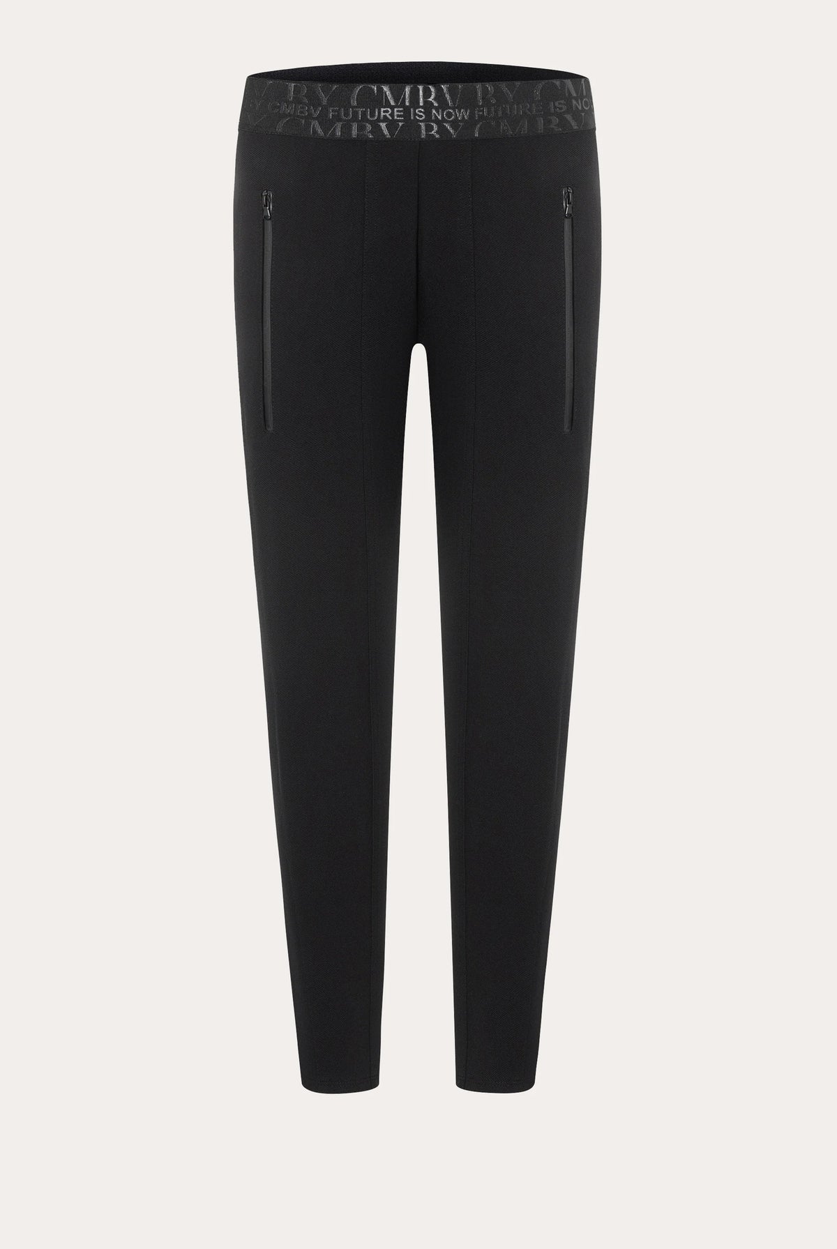 Jordi Seam Cropped Joggpants - Black by Cambio — view 6