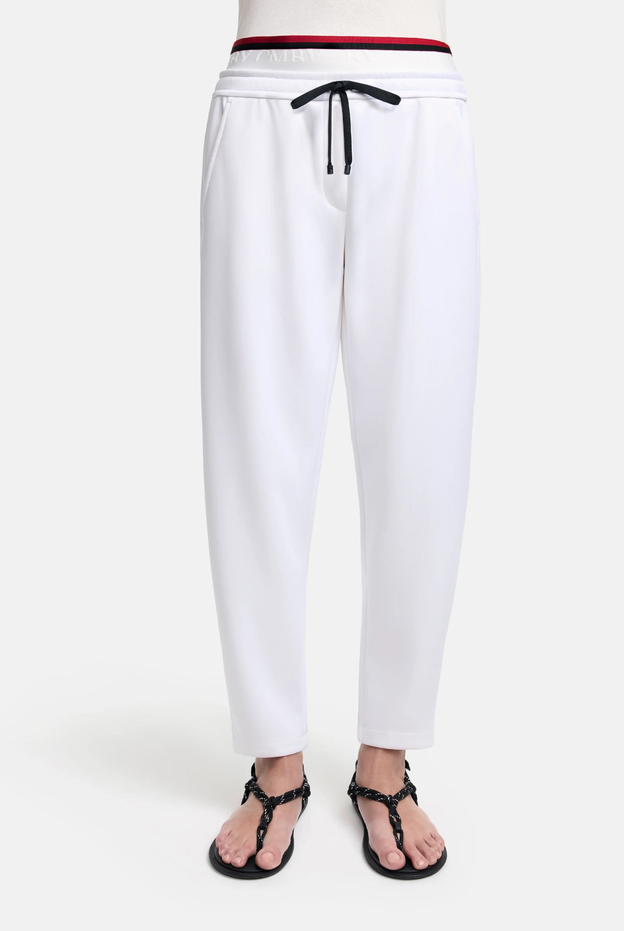 Odette Hose O Shape Cropped Pants - Off White by Cambio — view 3