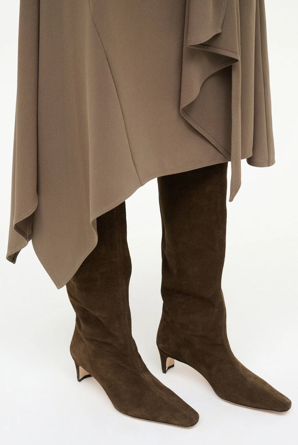 Wally Suede Boot - Truffle by STAUD — view 5
