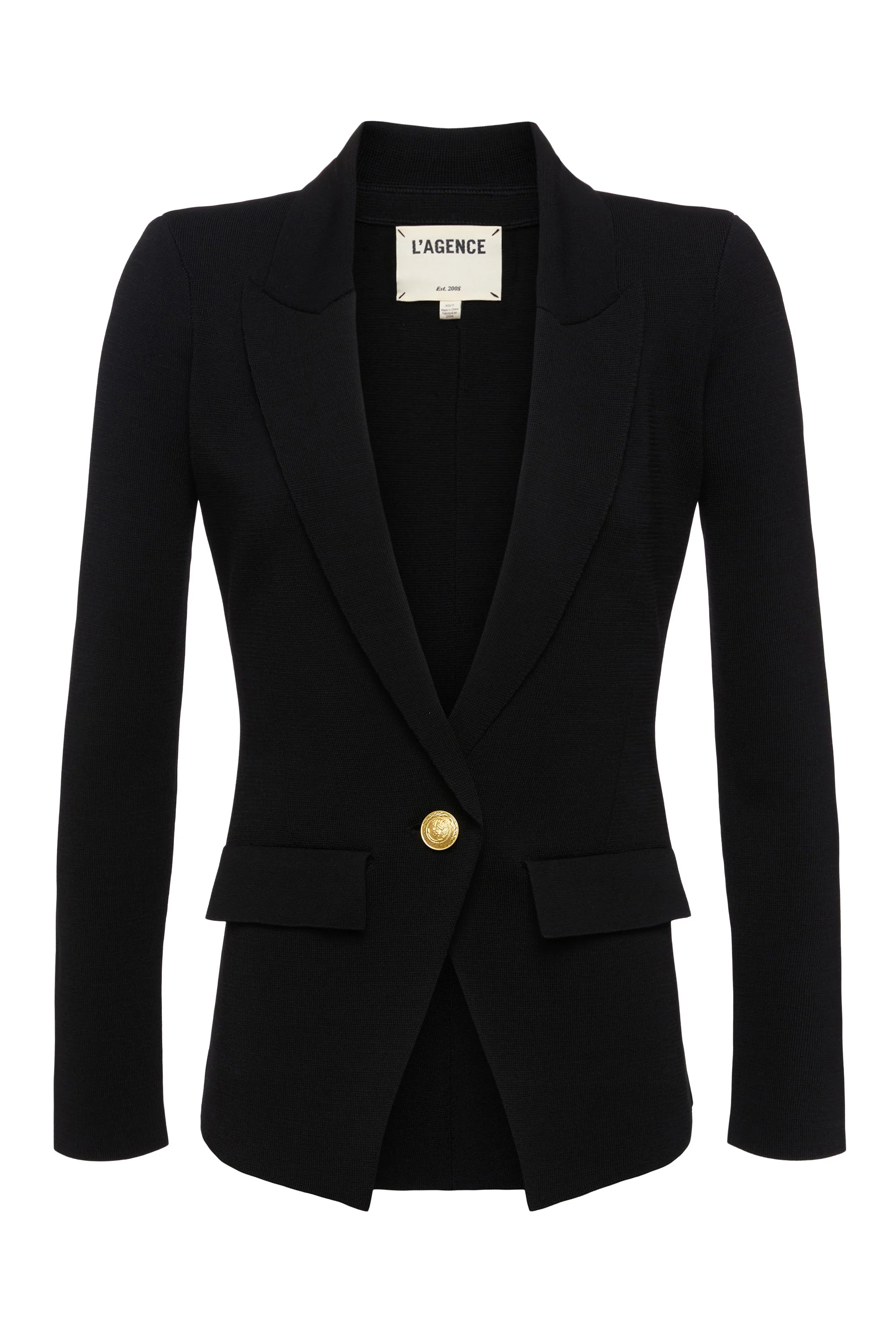Chamberlain Knit Blazer - Black Gold by L'agence — view 5