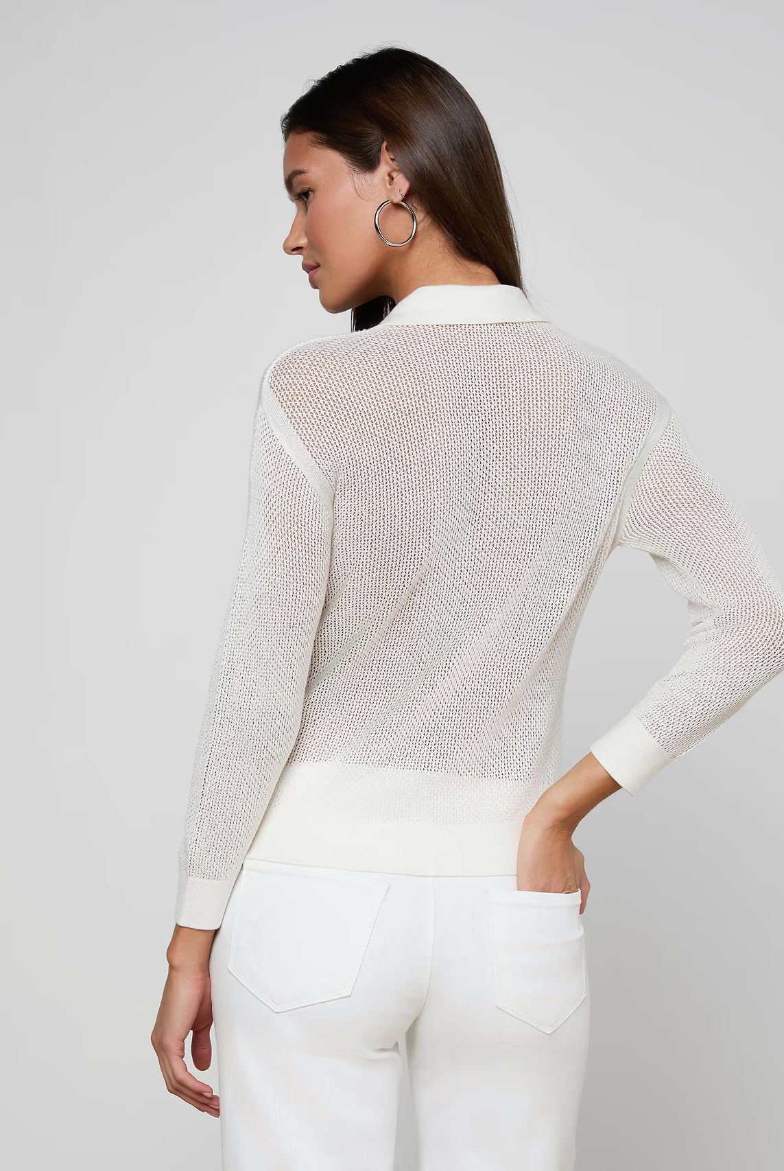 Carine Sweater - Ivory by L'agence — view 4
