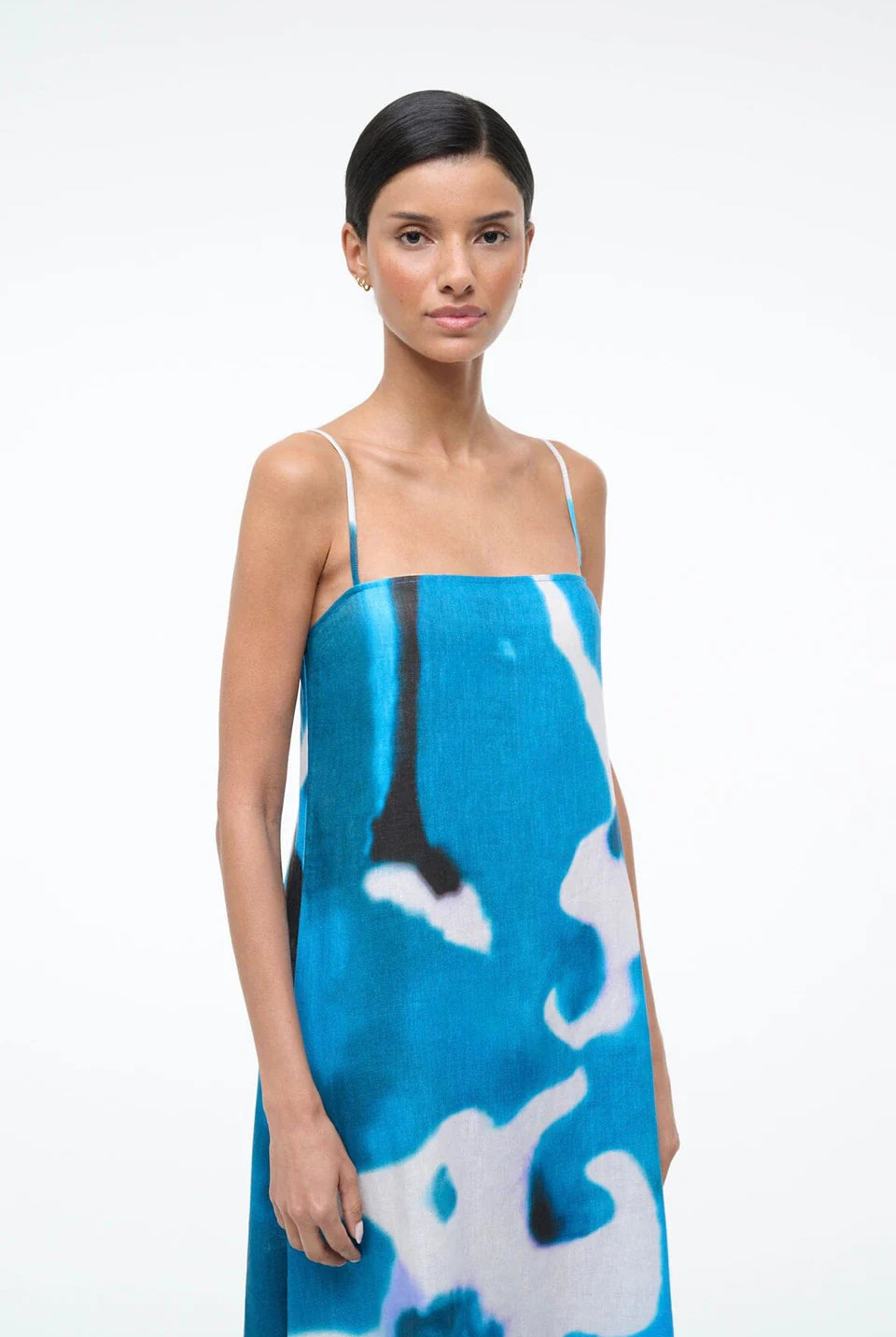 Laura Linen Dress - Blue Haze by STAUD — alternate view